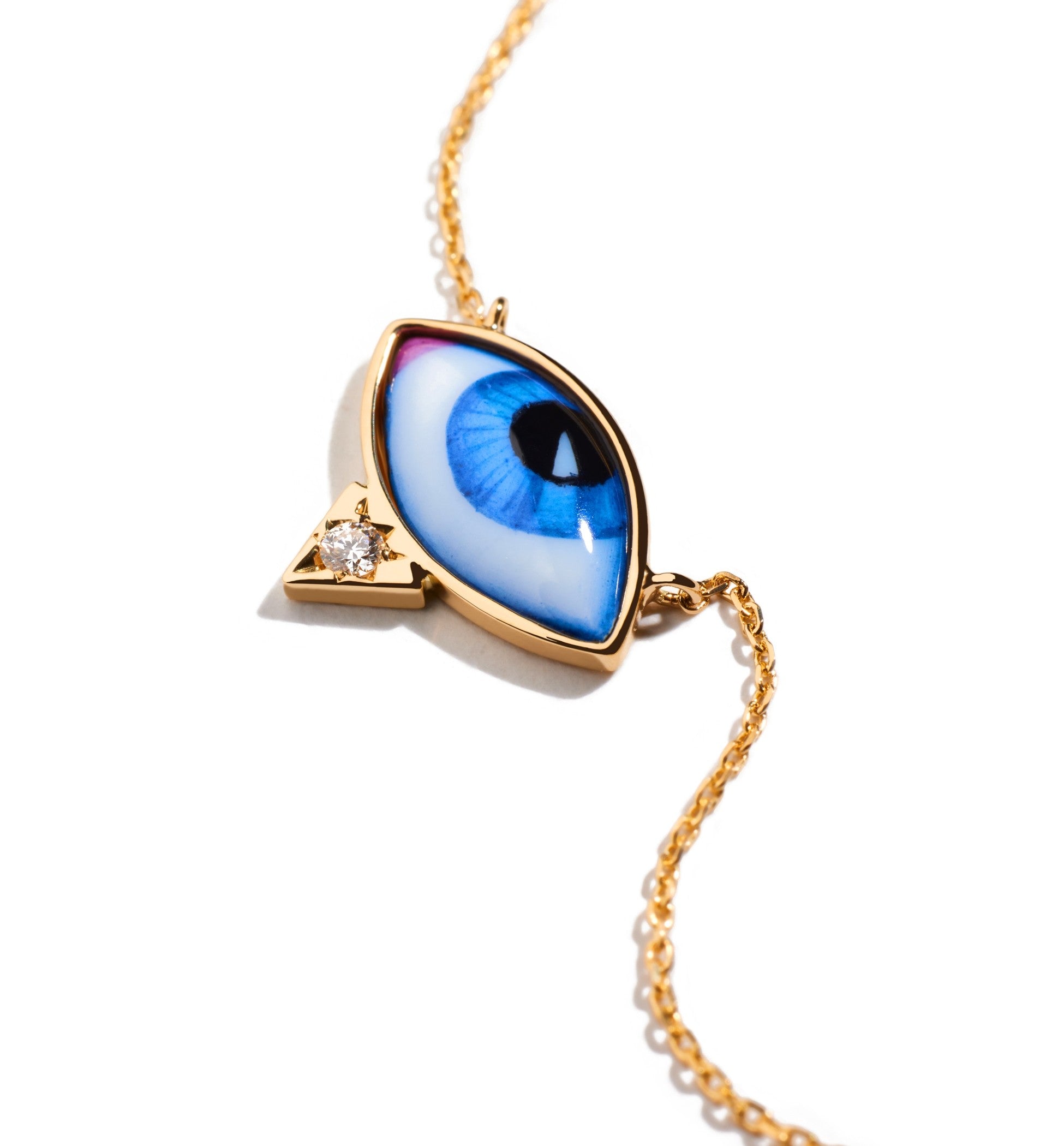 Petit Bleu diamond necklace