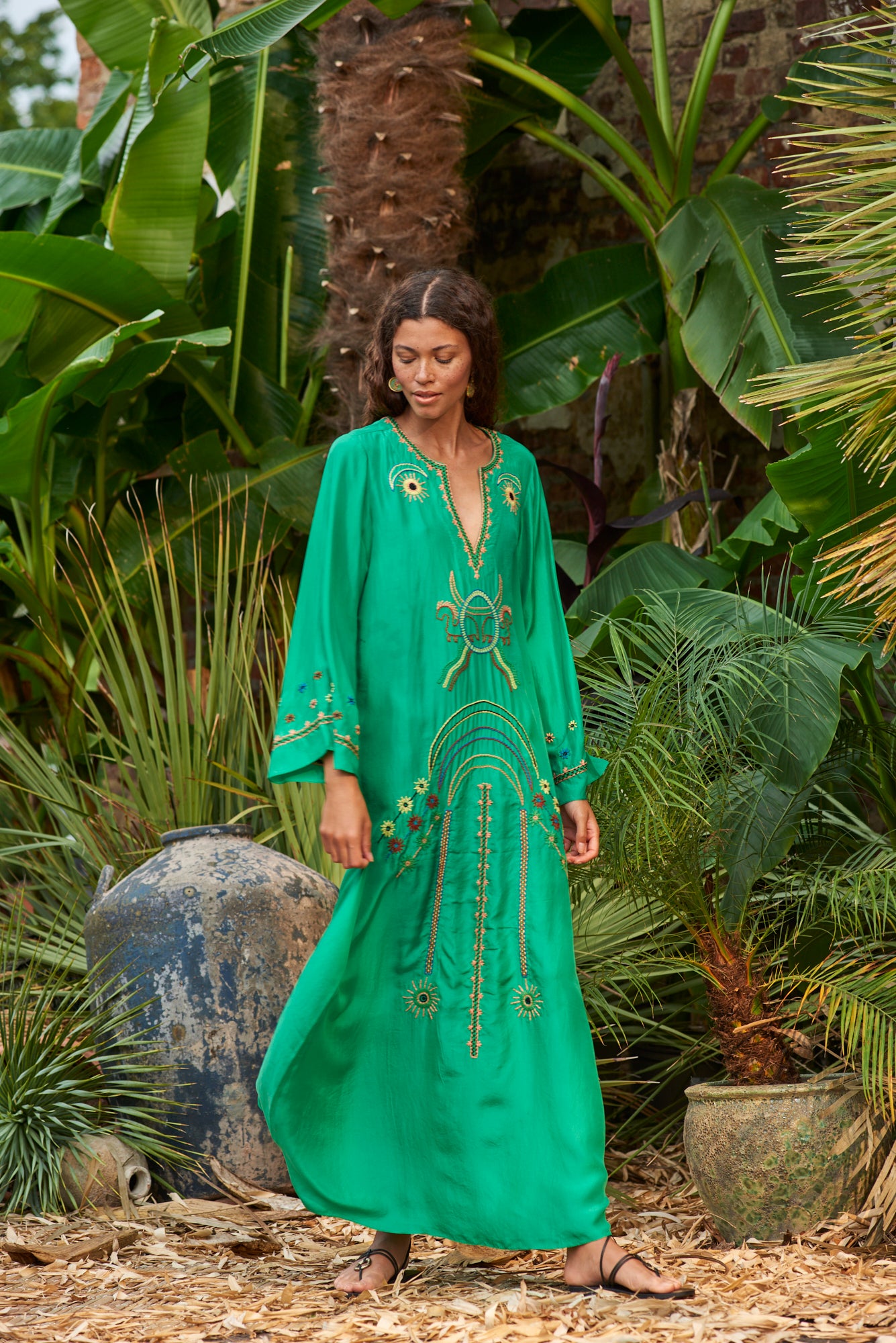 India Kaftan Green