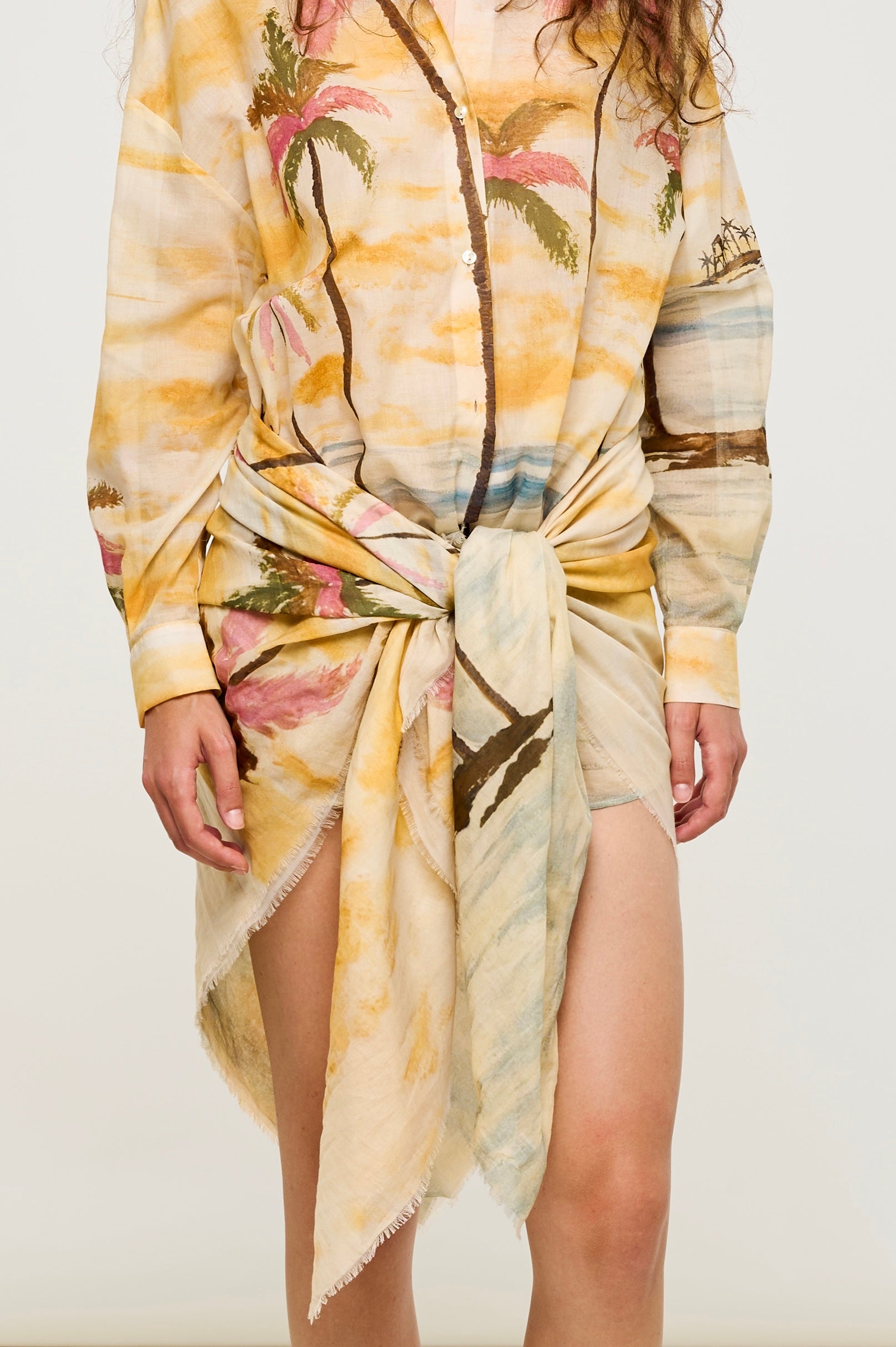 LIVE ON THE ISLAND MAXI SCARF