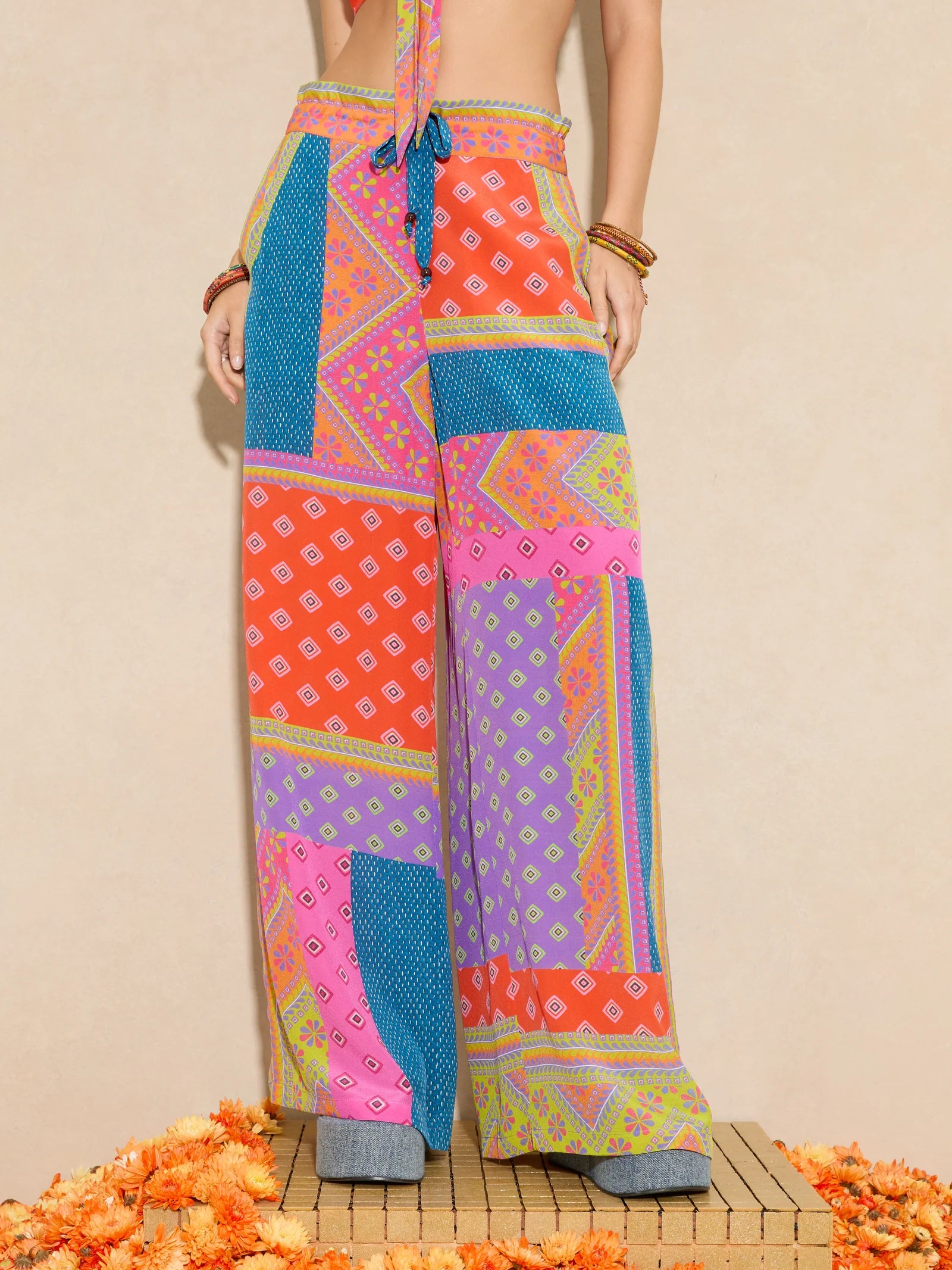 RANI SILK WIDE LEG PANT