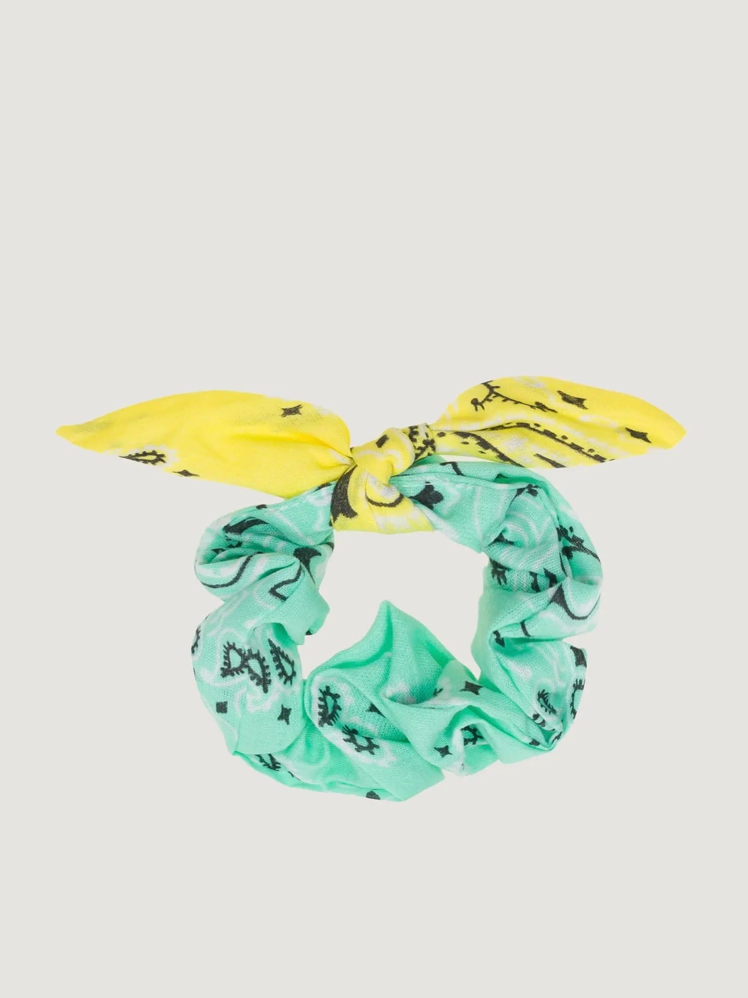 Scrunchy - Mint / Pale Yellow