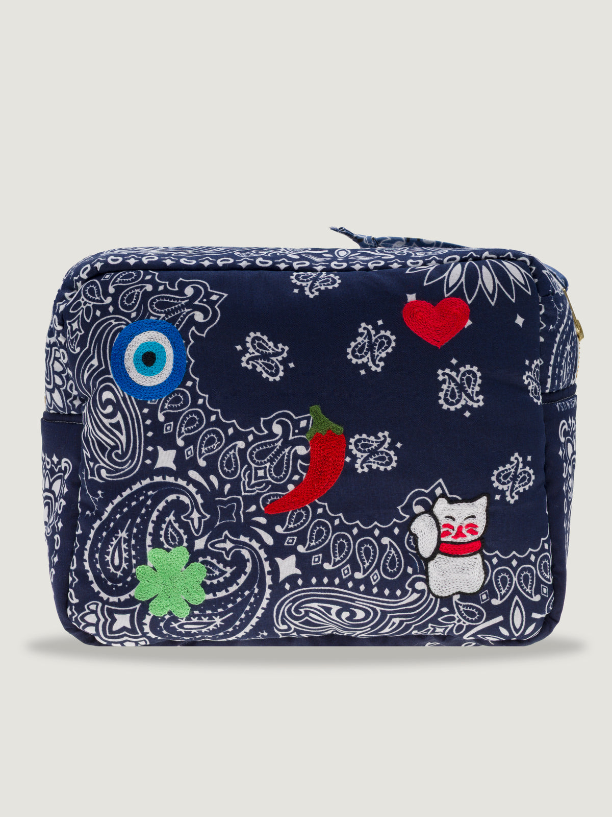 MAXI VANITY - MULTI EMOJI EYE - NAVY/CHAMBRAY