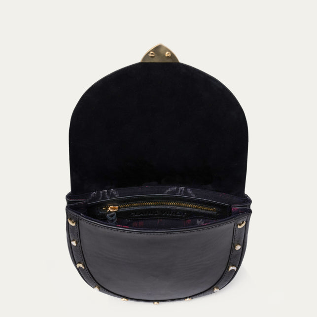 VICTORIA NAPPA BLACK LEATHER
