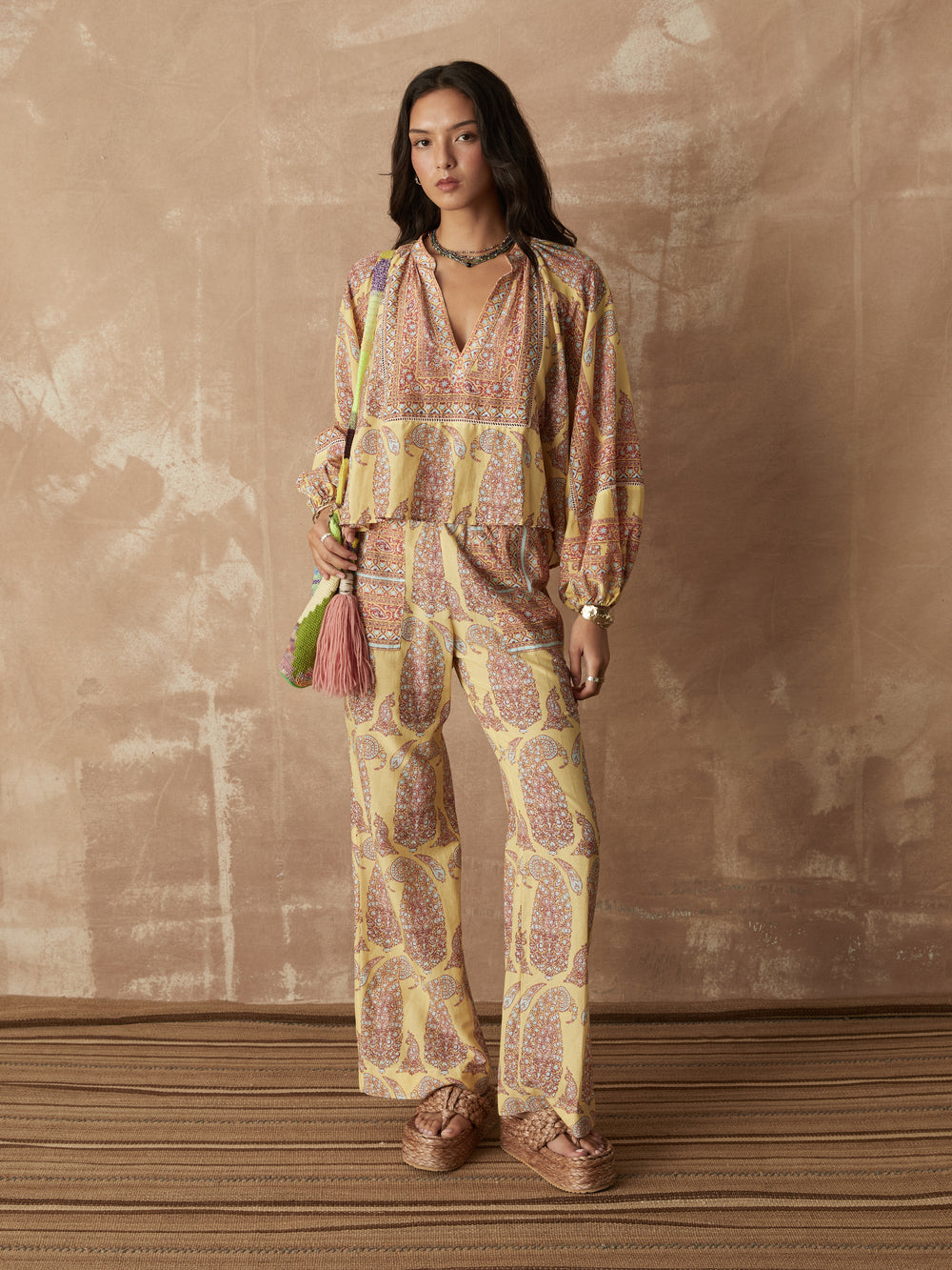 Calico Tailored Pant styled look