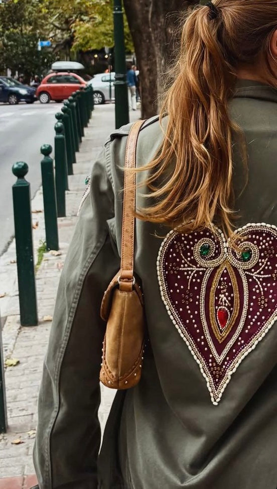EMBROIDERED MILITARY VINTAGE JACKET