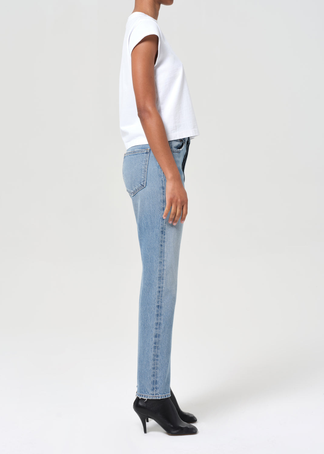 90's pinch waist high rise straight - STAGE