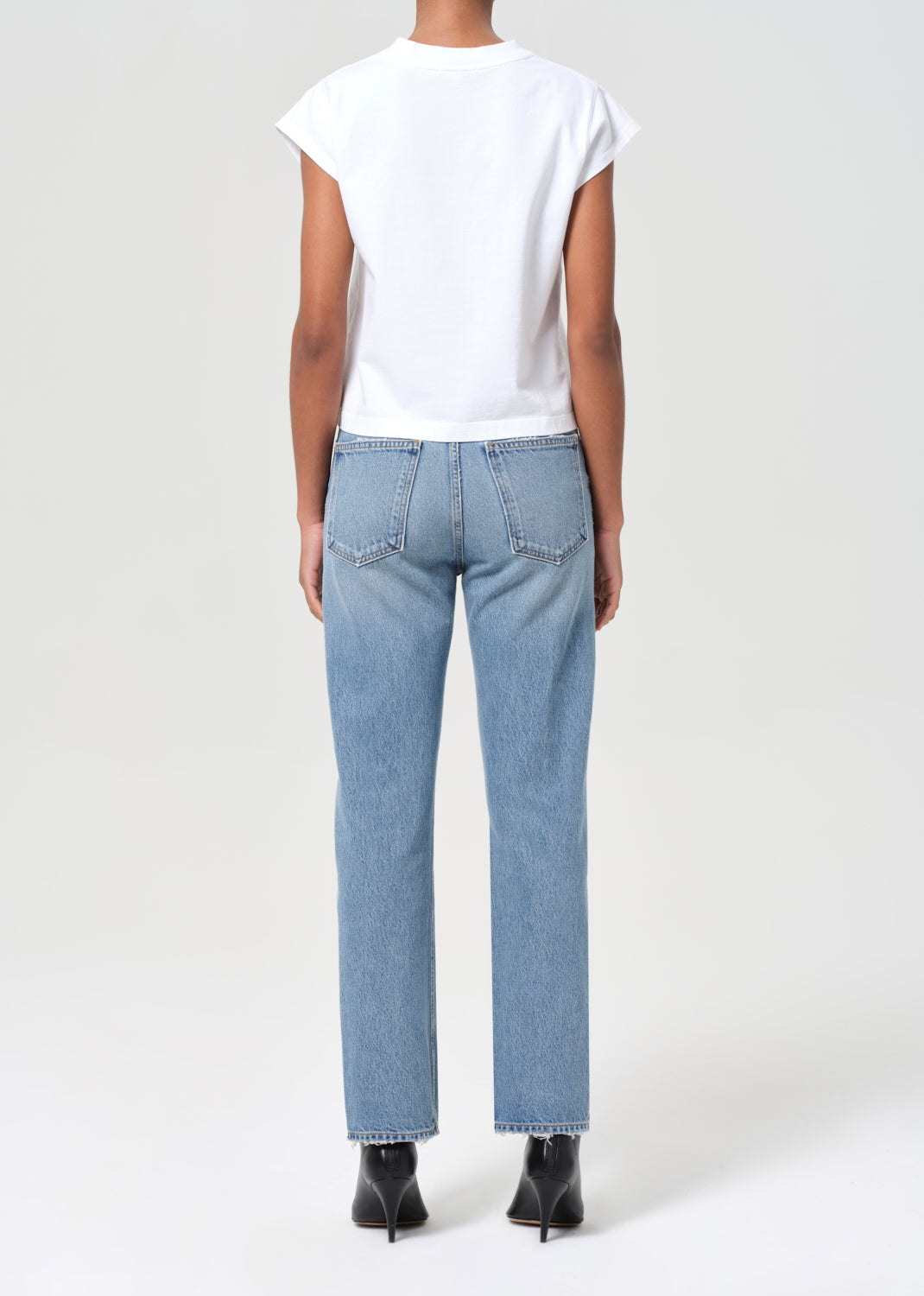 90's pinch waist high rise straight - STAGE