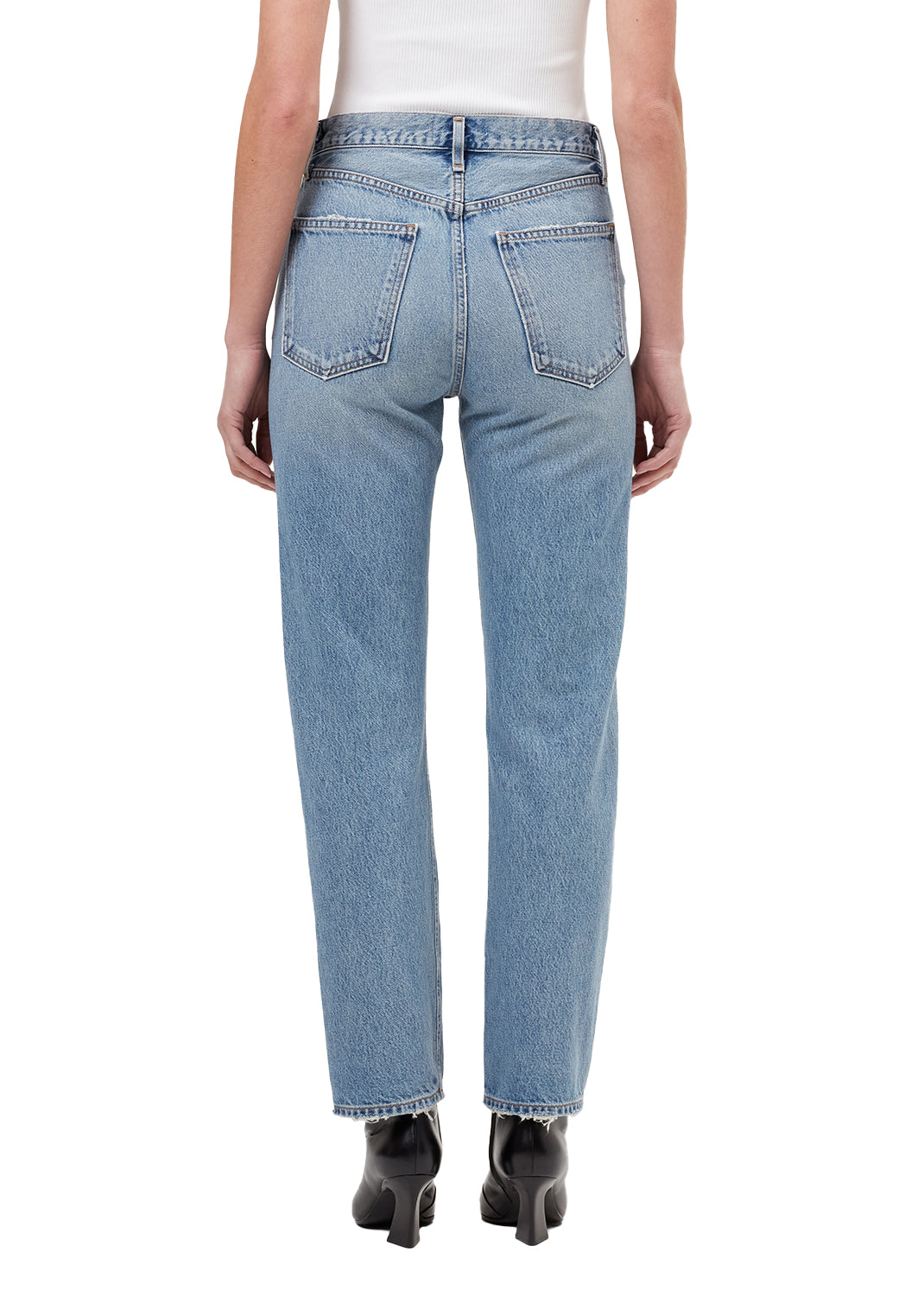 90's pinch waist high rise straight - STAGE