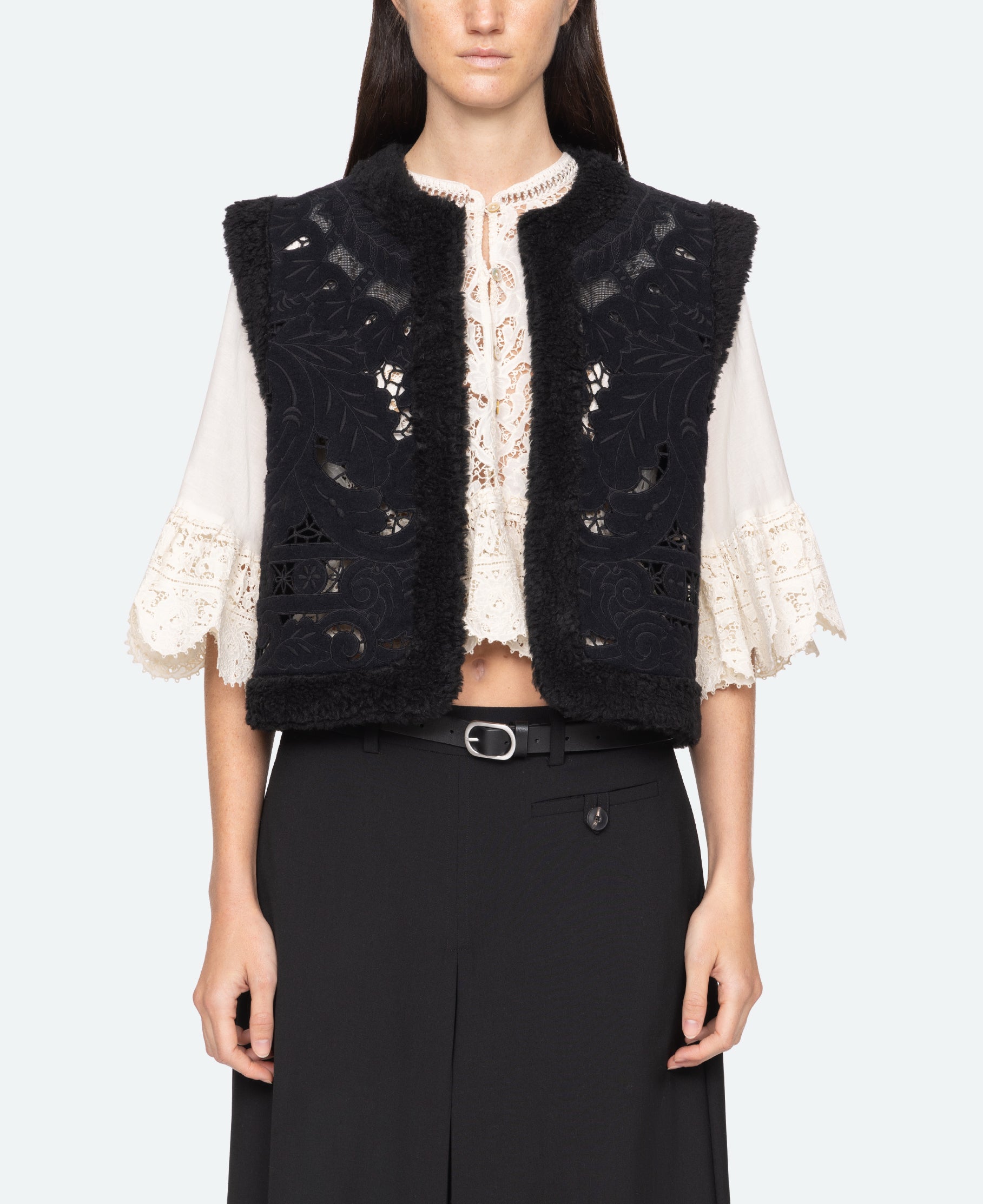 CECI VEST BLACK