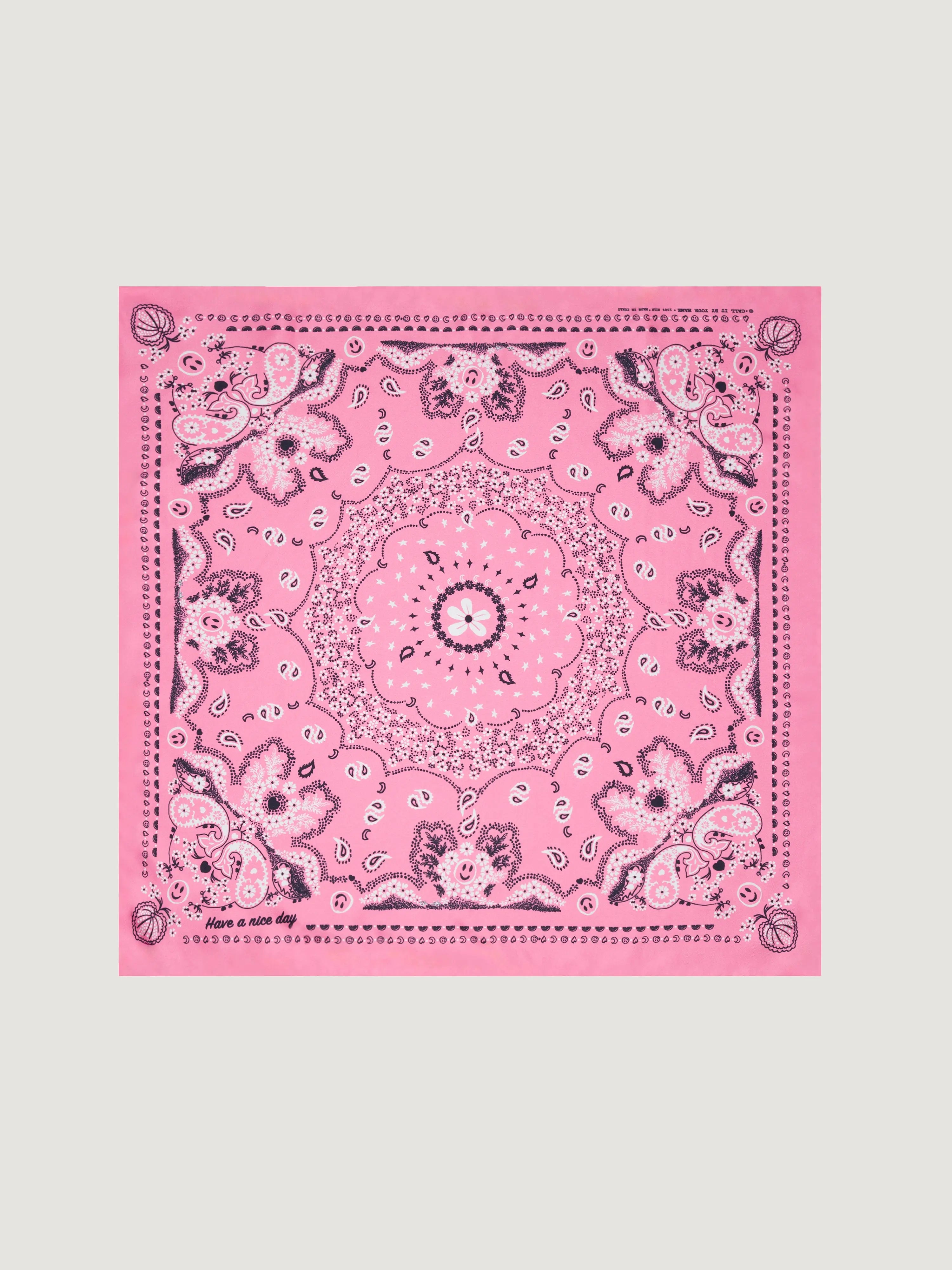 SILK BANDANA PINK - SMALL