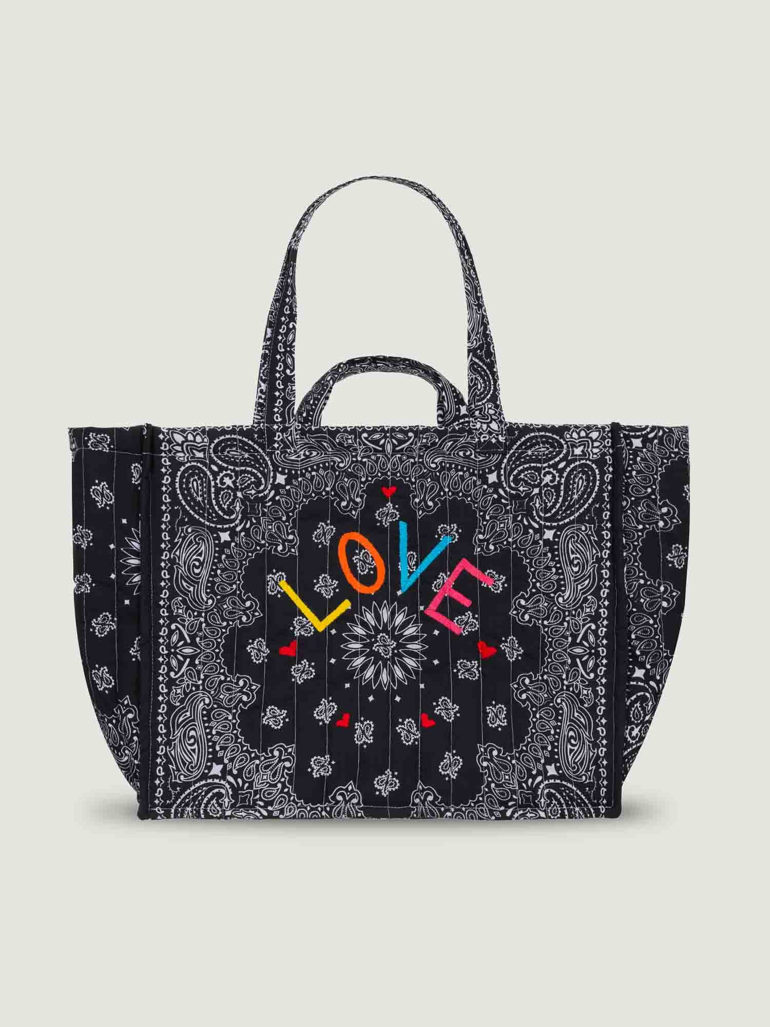 MAXI QUILTED - LOVE- ALL BLACK