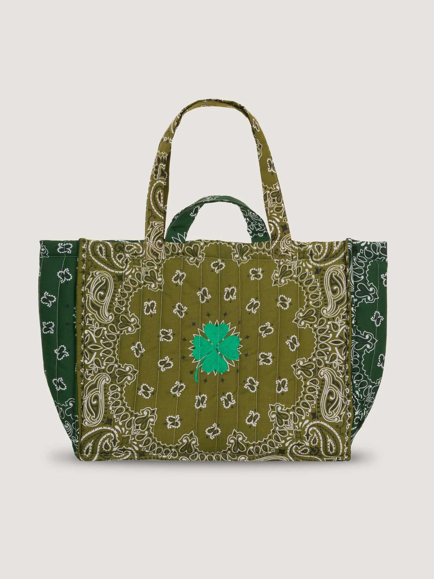 MAXI QUILTED - CLOVER - BRONZE/GREEN