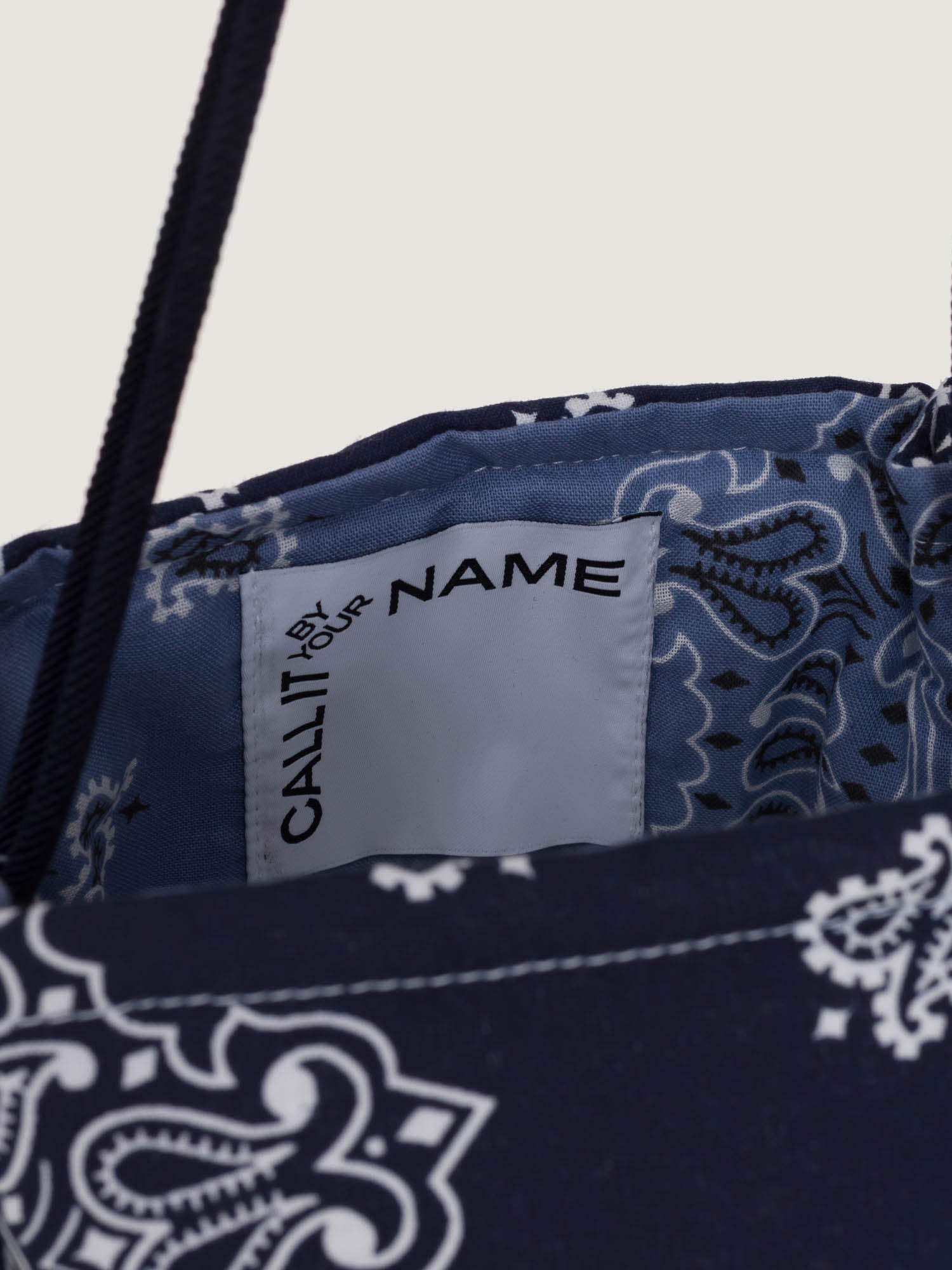 PETAL BAG - MUSHROOM - NAVY/CHAMBRAIS