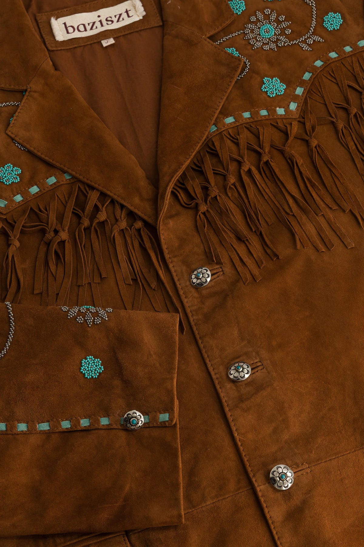 CHAWACHI SUEDE & TURQUOISE JACKET