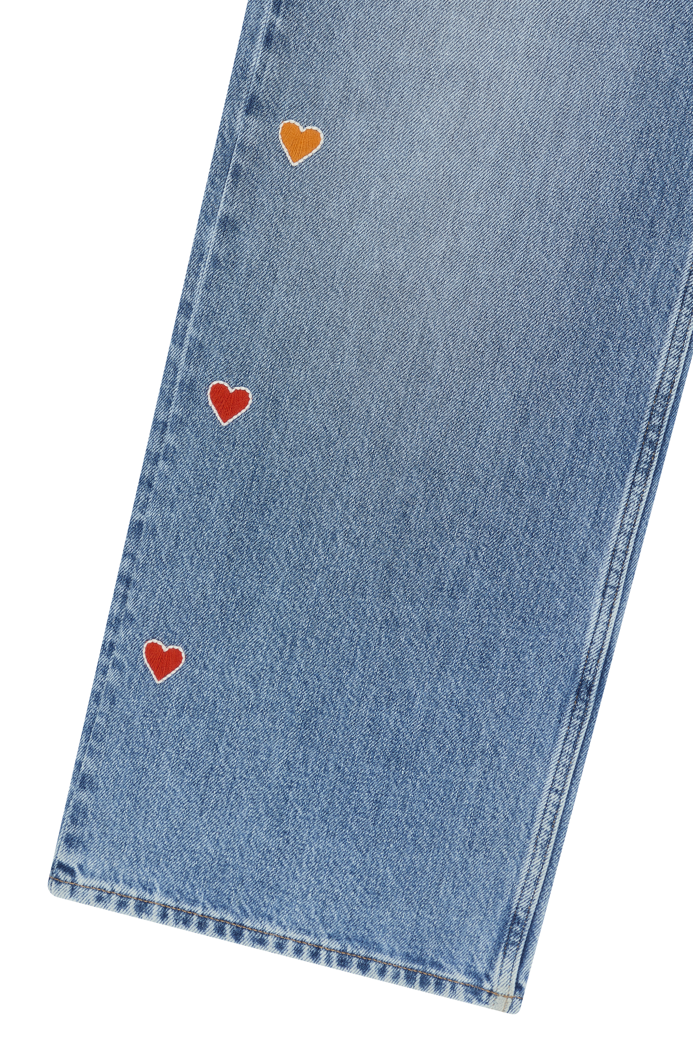 EMBROIDERED HEART JEANS