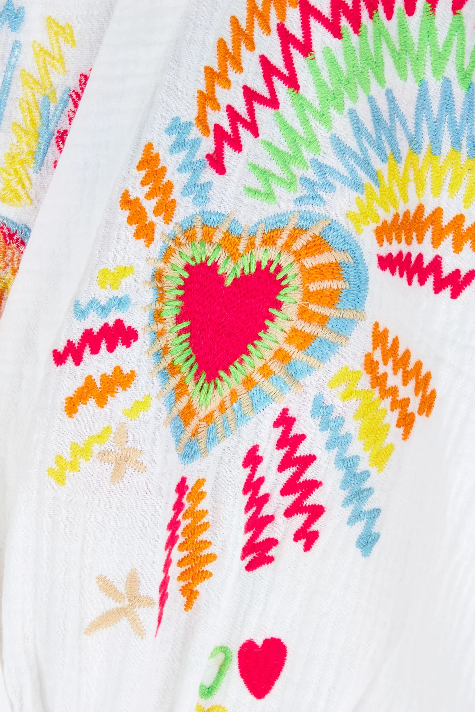Embroidered Drawstring Kaftan