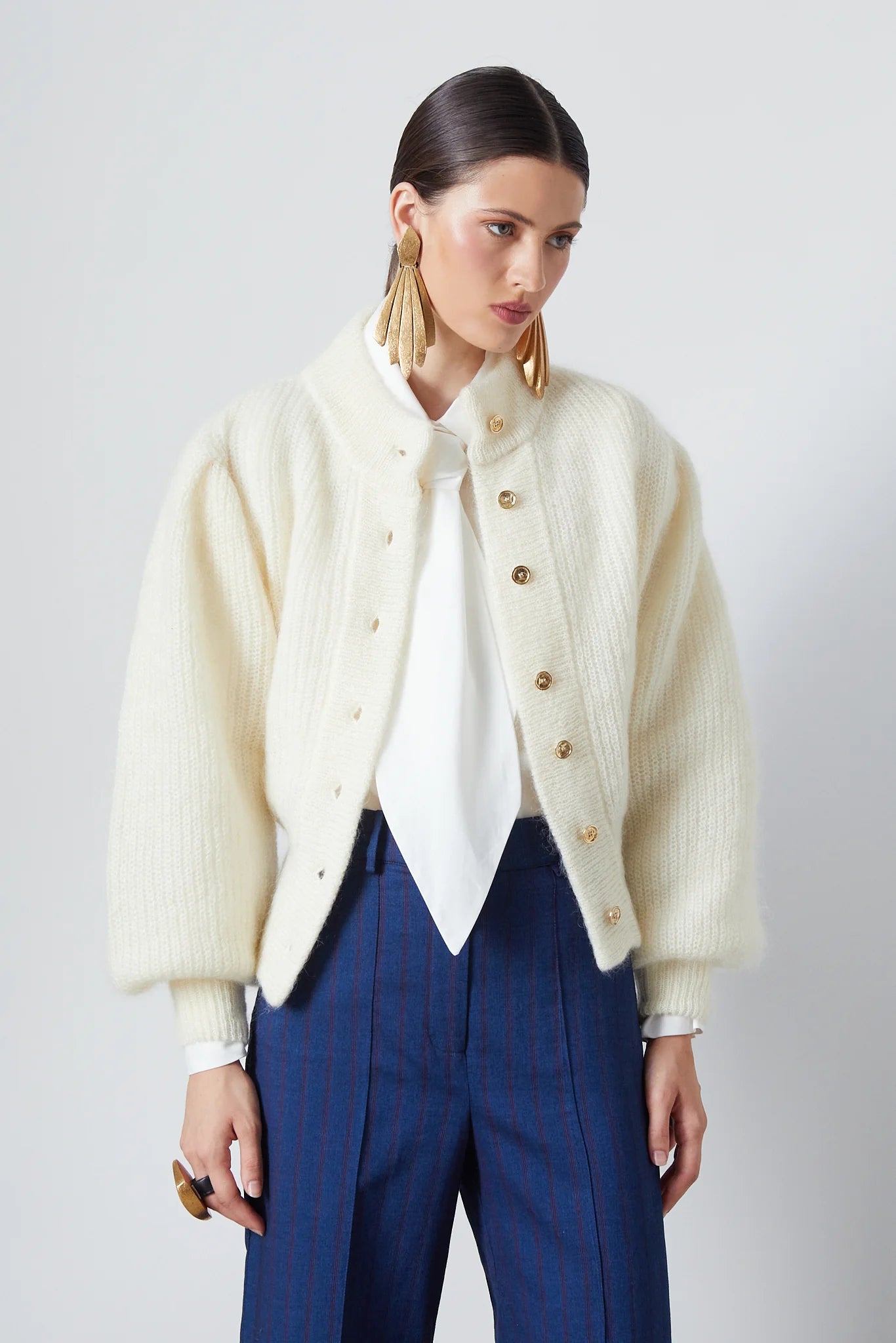 LEANDRA CARDIGAN OFF WHITE