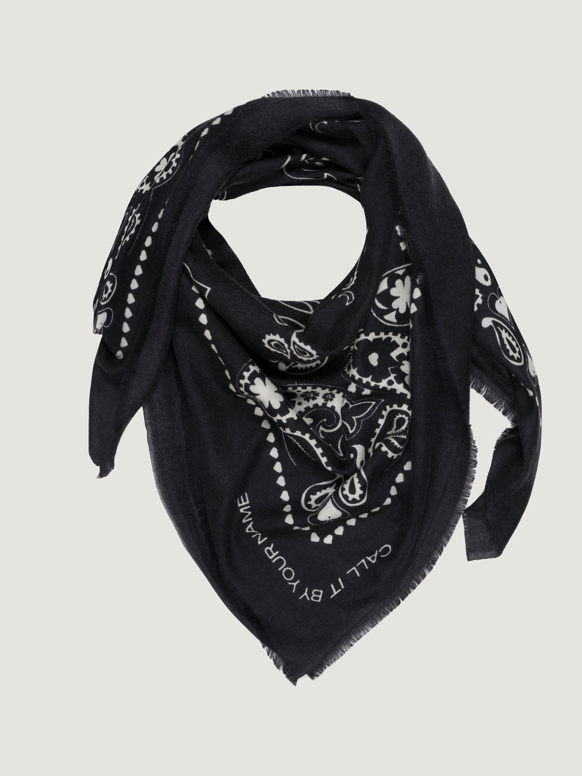 PAYSLEY SCARF - BLACK