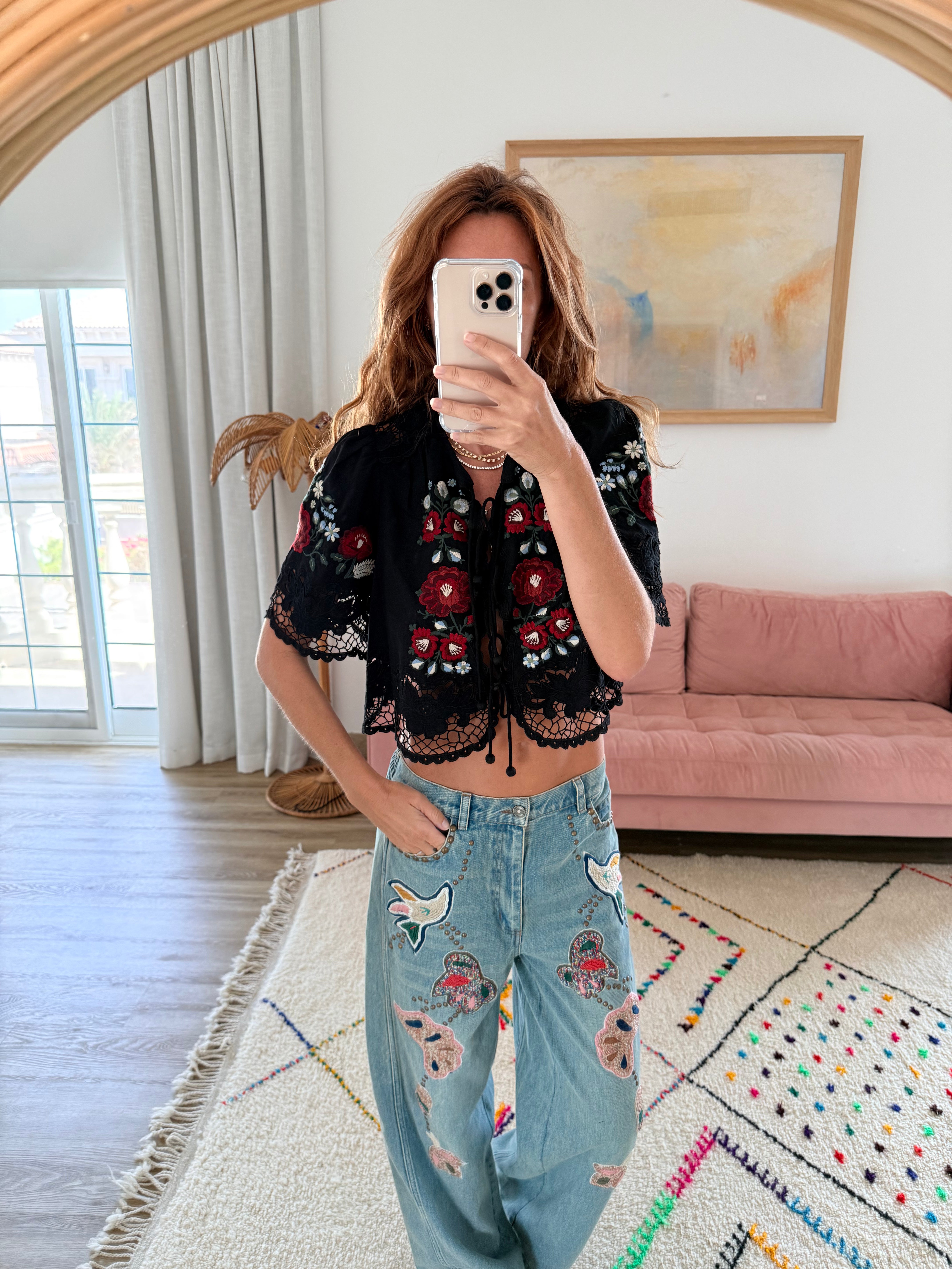 ROSALINE EMBROIDERY TOP
