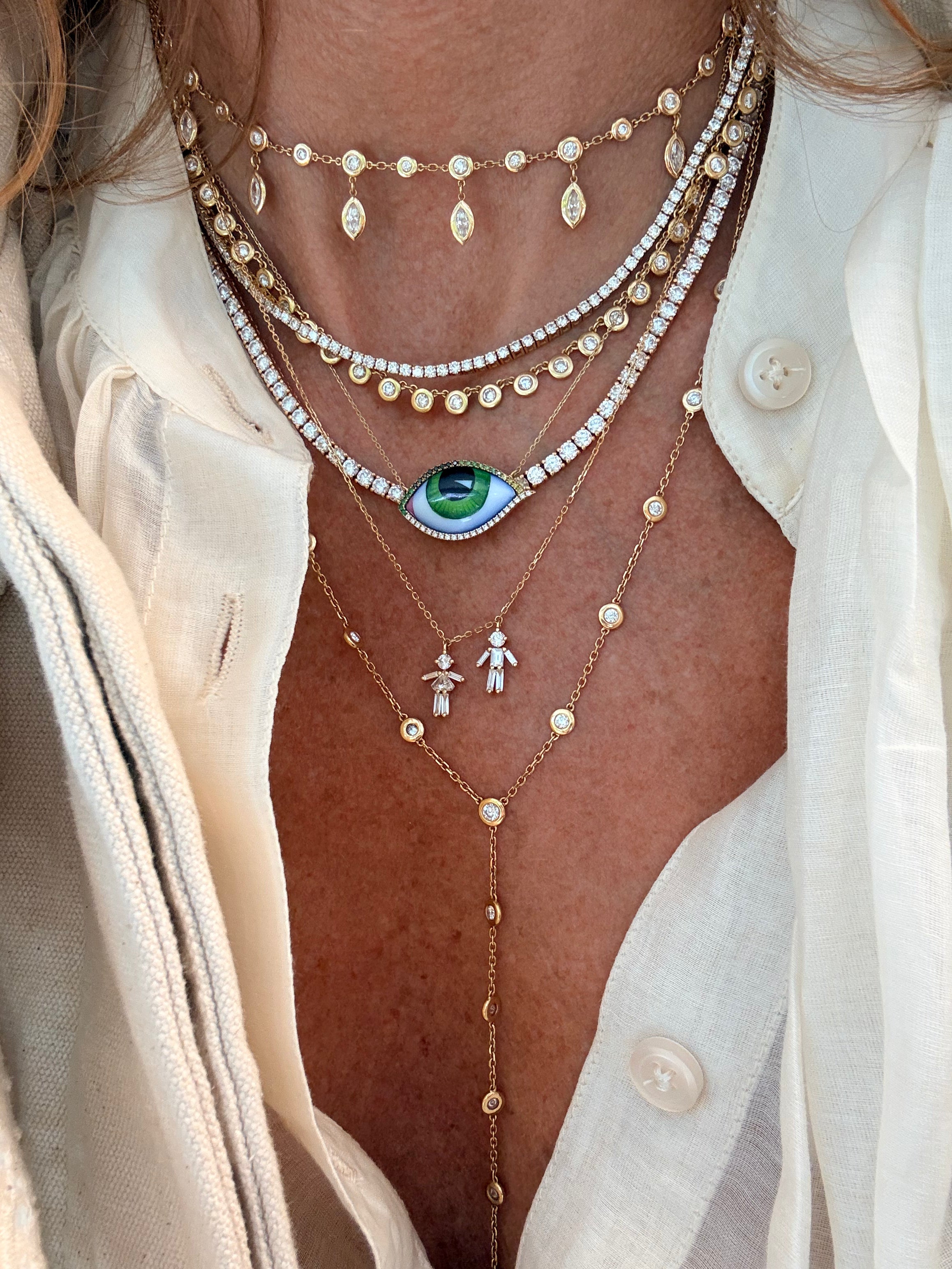 SOFIA CHOKER - ROUND & MARQUISE DIAMONDS