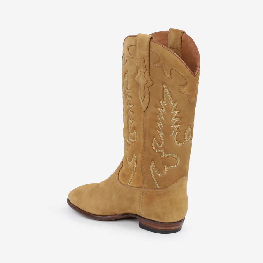 MIDNIGHT SUEDE TAN BOOTS