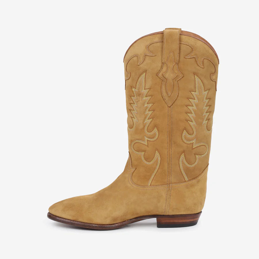 MIDNIGHT SUEDE TAN BOOTS