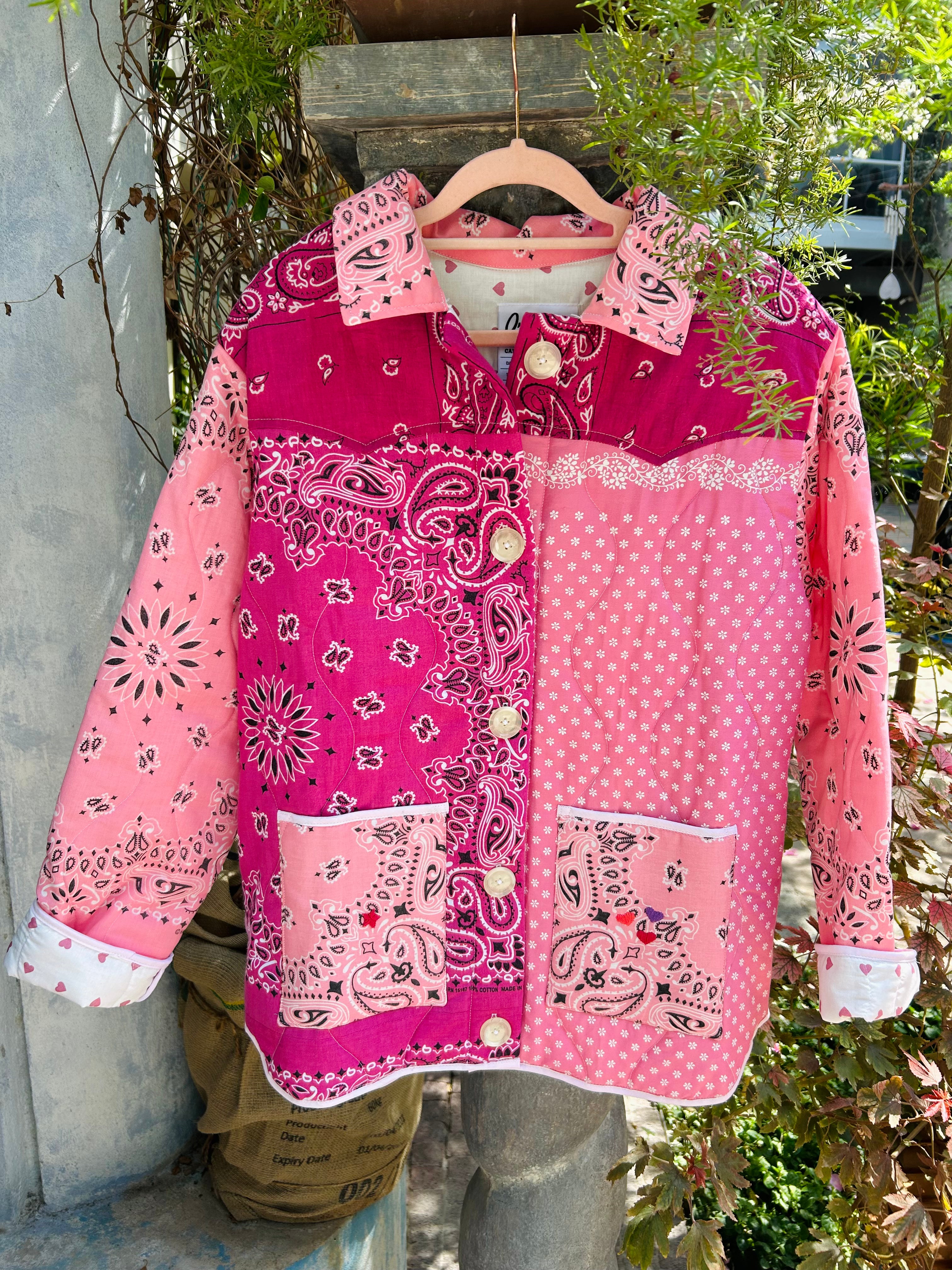 Pink clearance bandana jacket