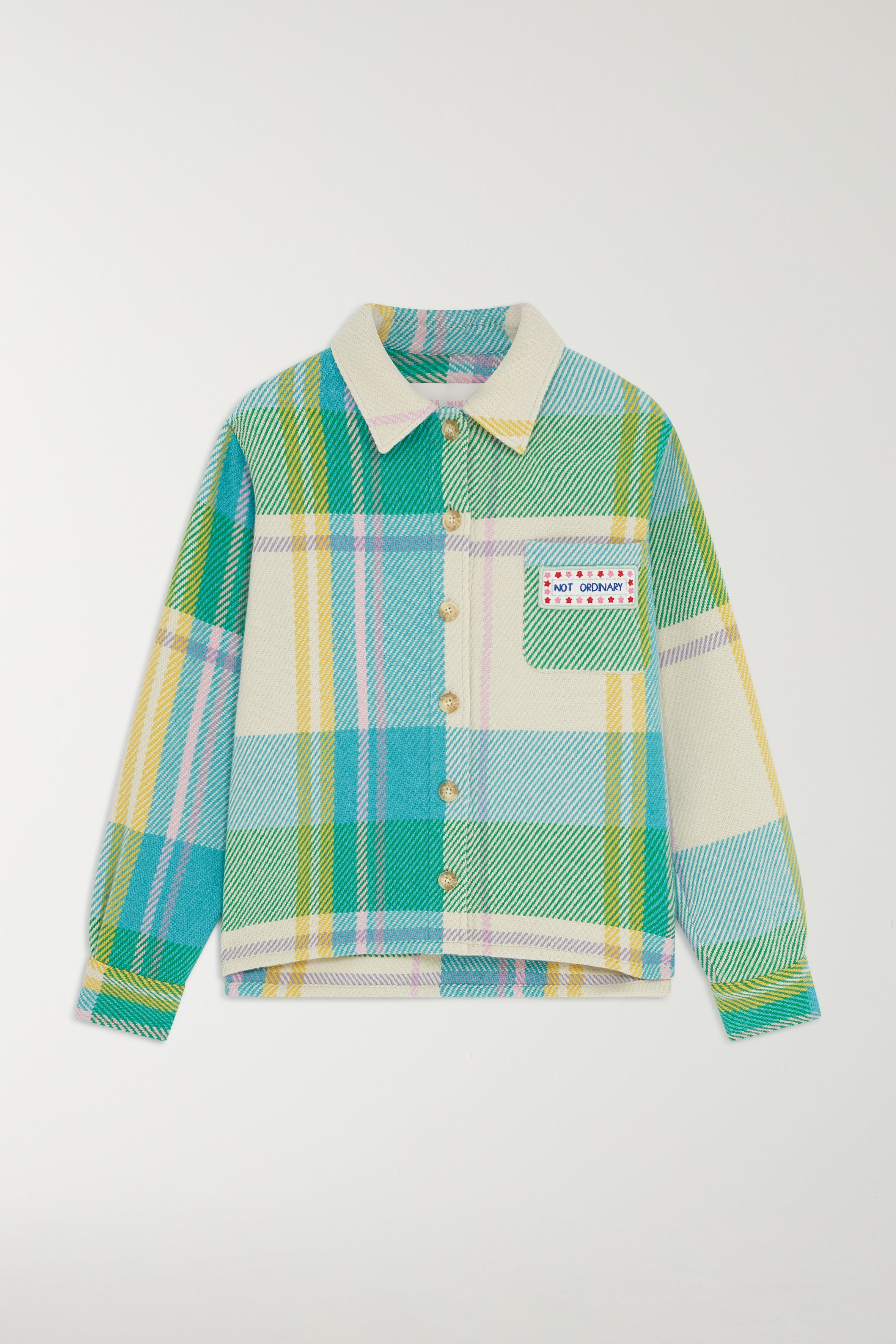 CHECK BLANKET OVERSHIRT