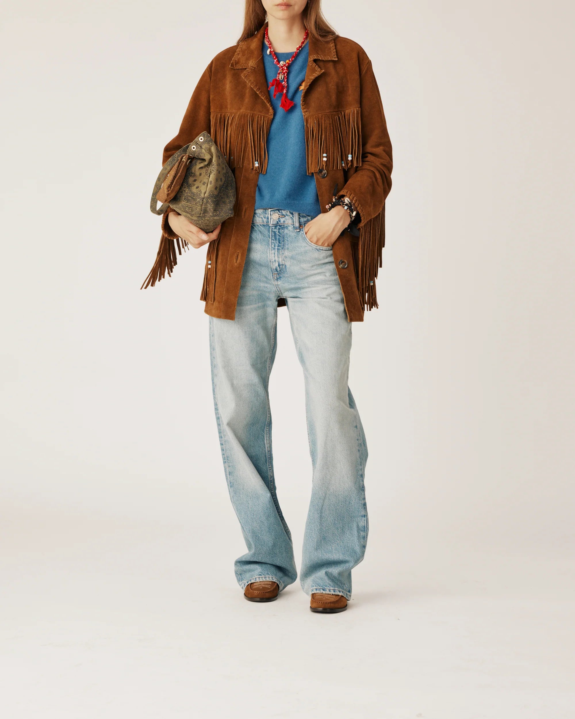 PRINTED KAKI BAG SMALL