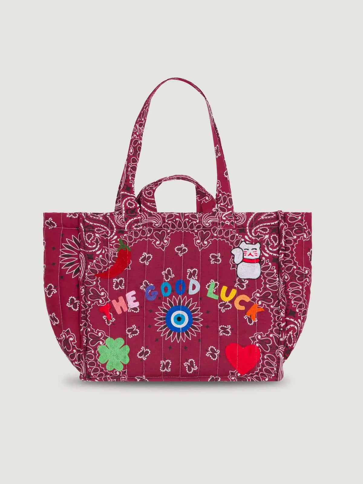 MEDIUM QUILTED - THE GOOD LUCK - ALL BURGUNDY