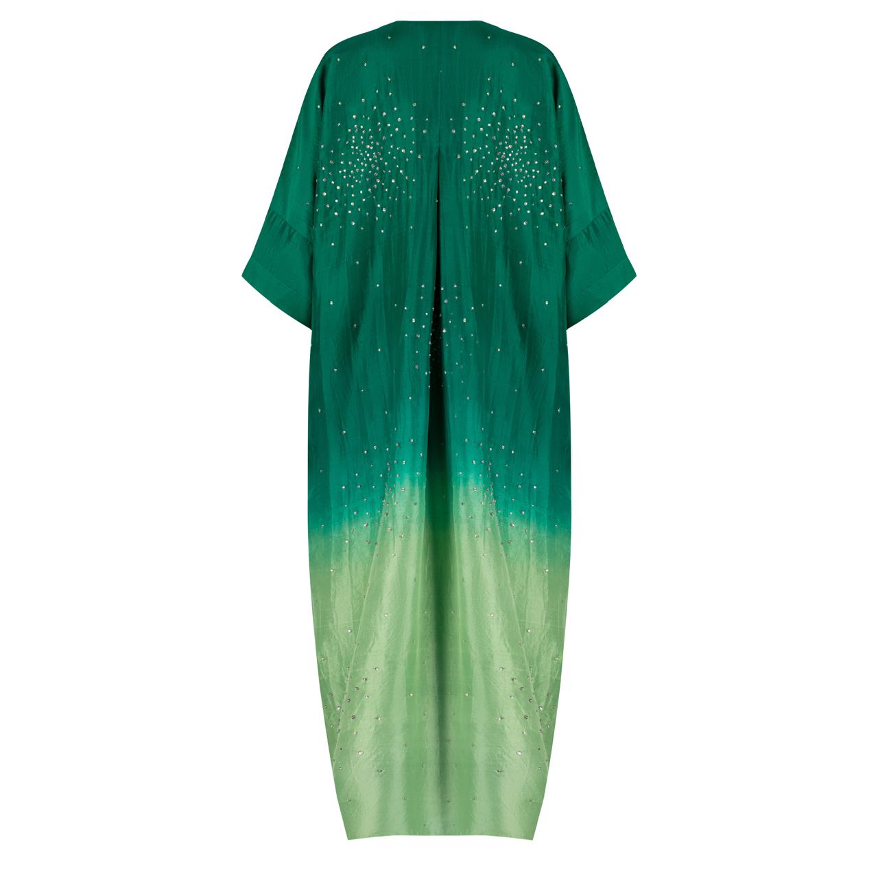 Mint Green ombré stardust kaftan