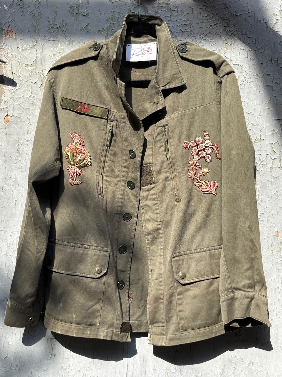 EMBROIDERED MILITARY VINTAGE JACKET