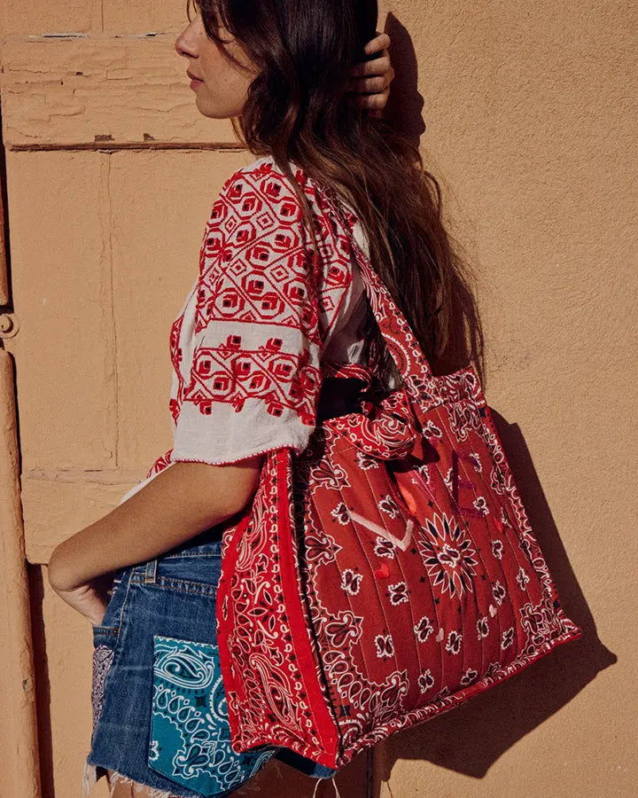 MAXI QUILTED -LOVE- Vintage Red