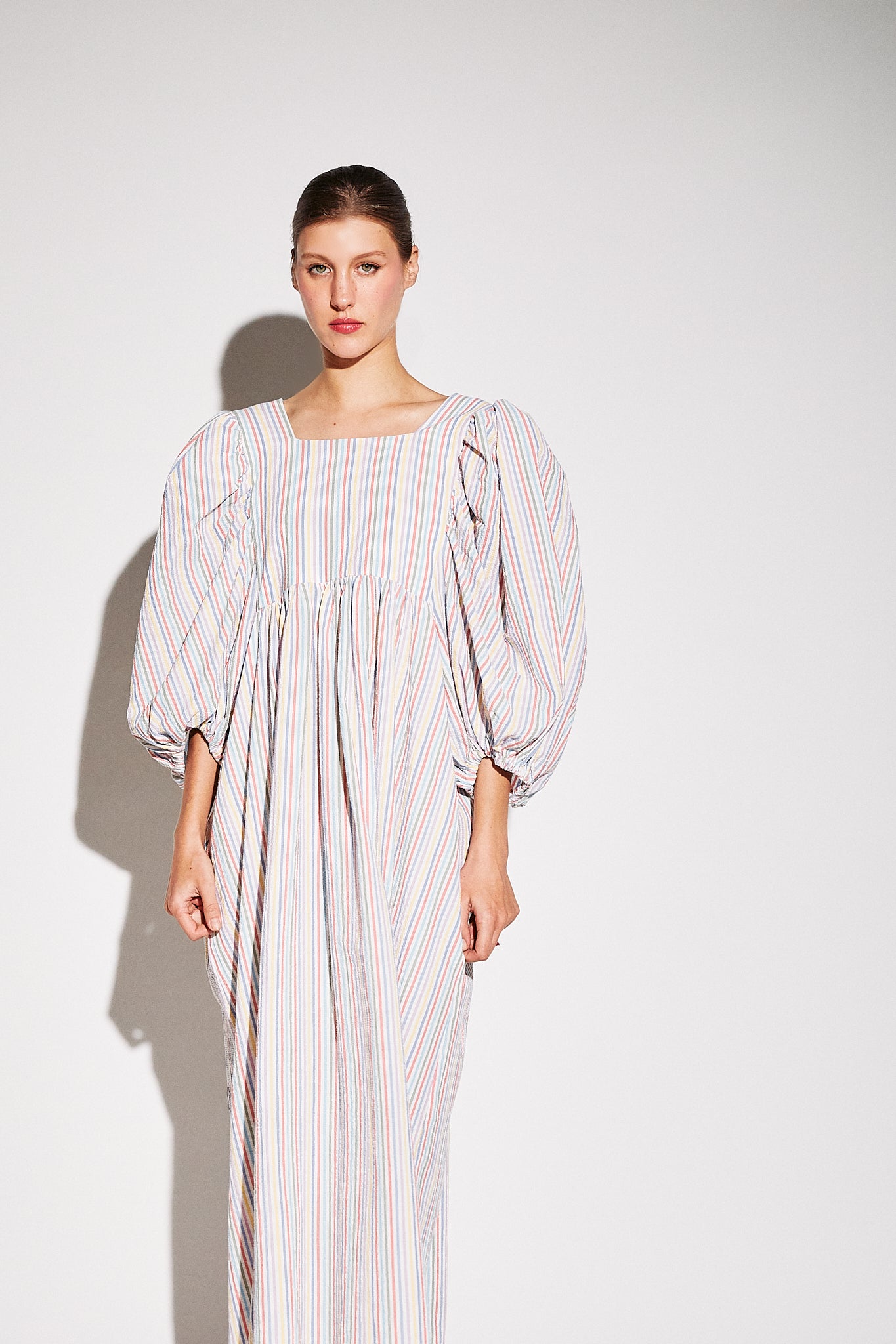 chinese dress ladies Vera Mont Paris 1960s vintage Pop Art Mod maxi dress / Peggy Moffitt / –  Top of the Shops Boutique main image 1