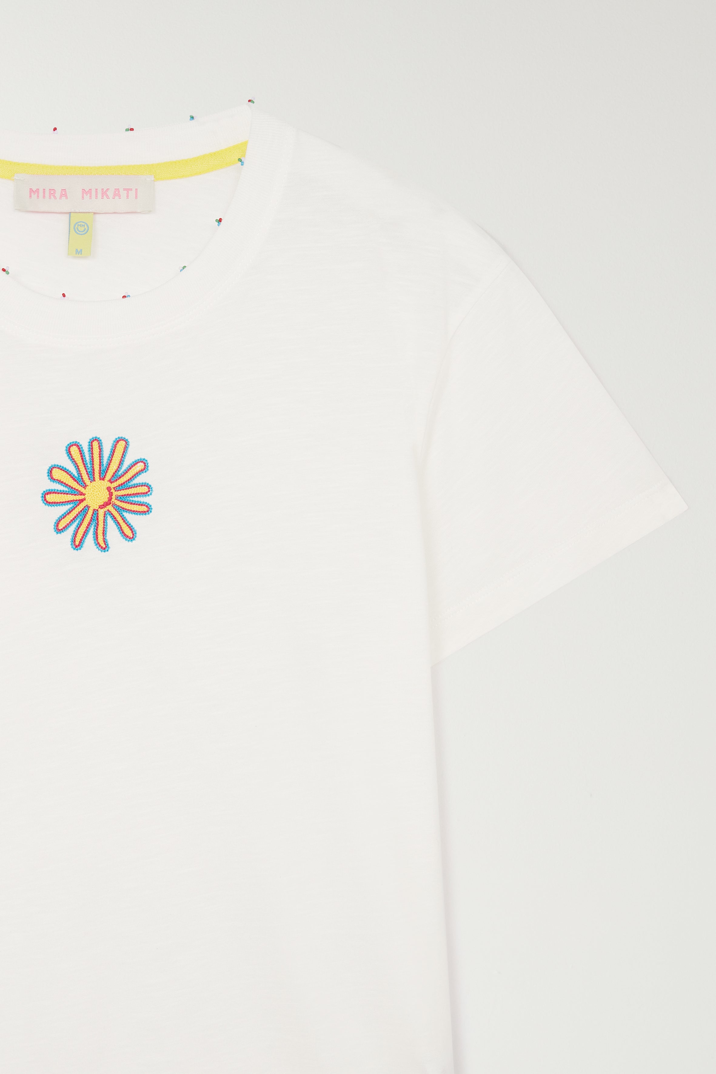 EMBROIDERED SUN MELANGE T-SHIRT