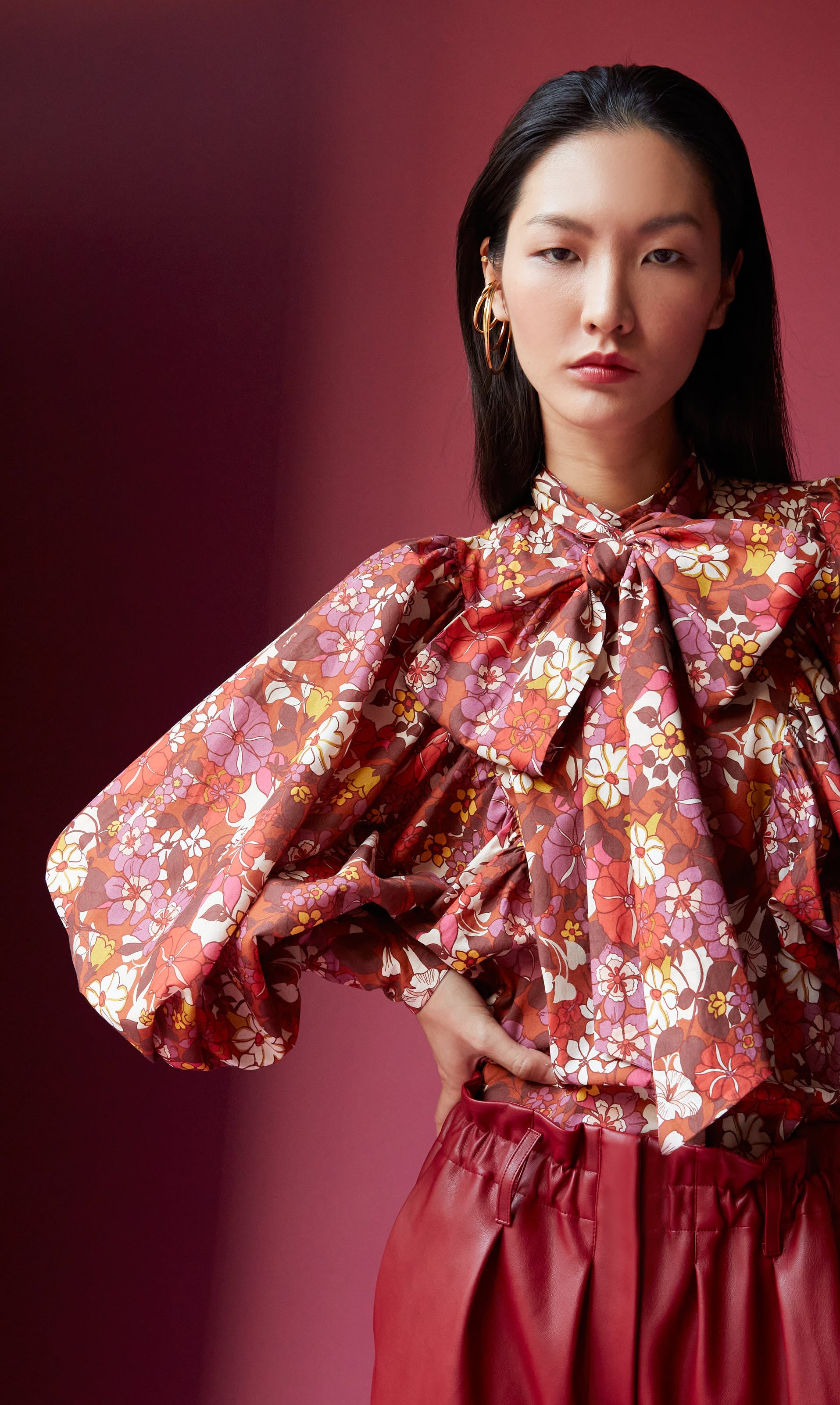 CELESTE BLOUSE PRUNE