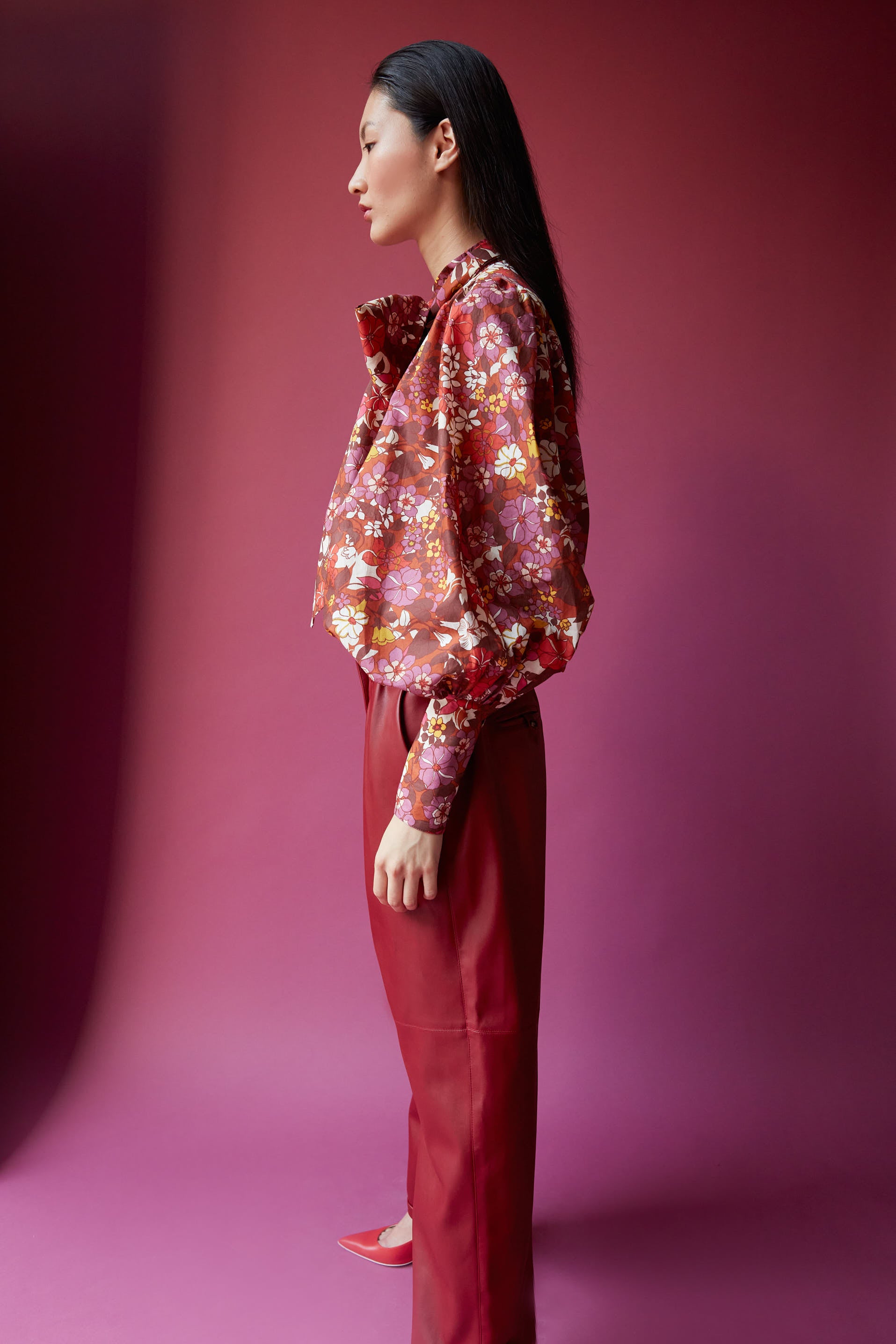 CELESTE BLOUSE PRUNE