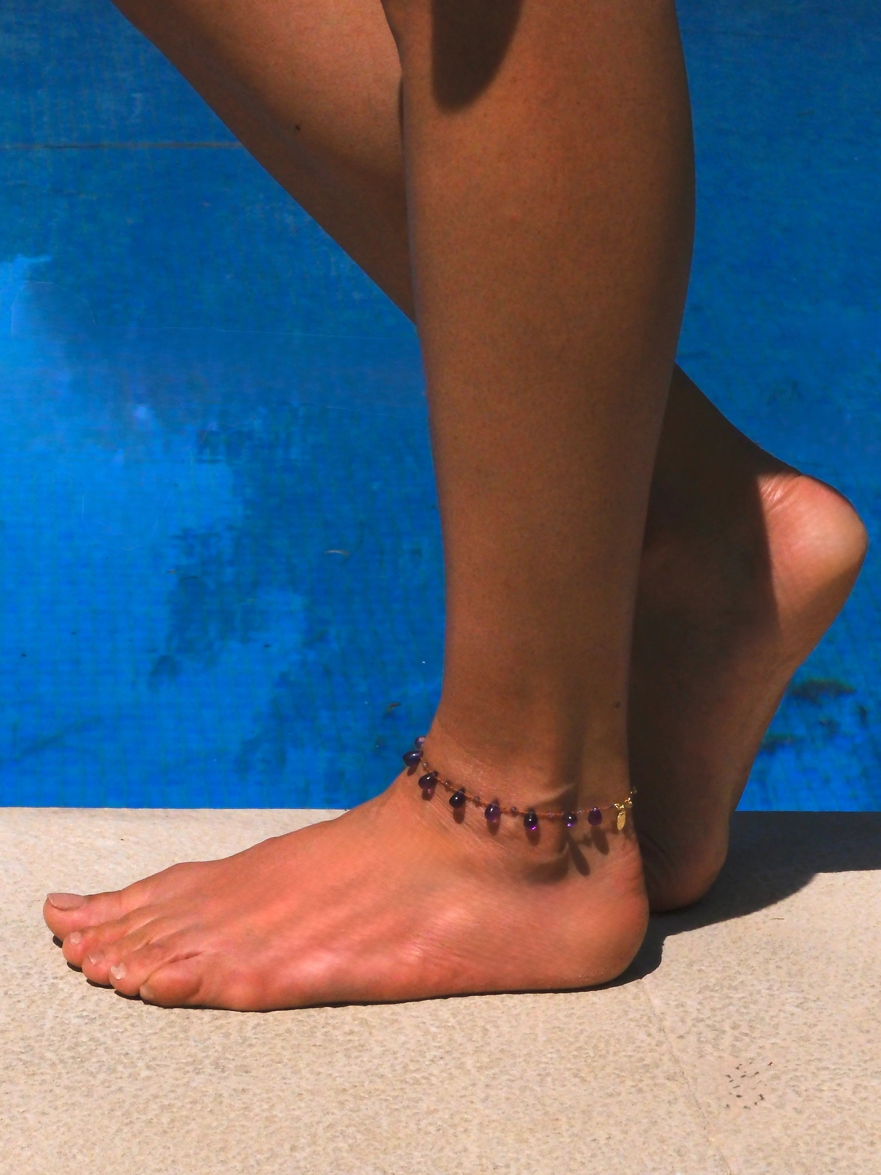 NIILO AMETHYST ANKLET