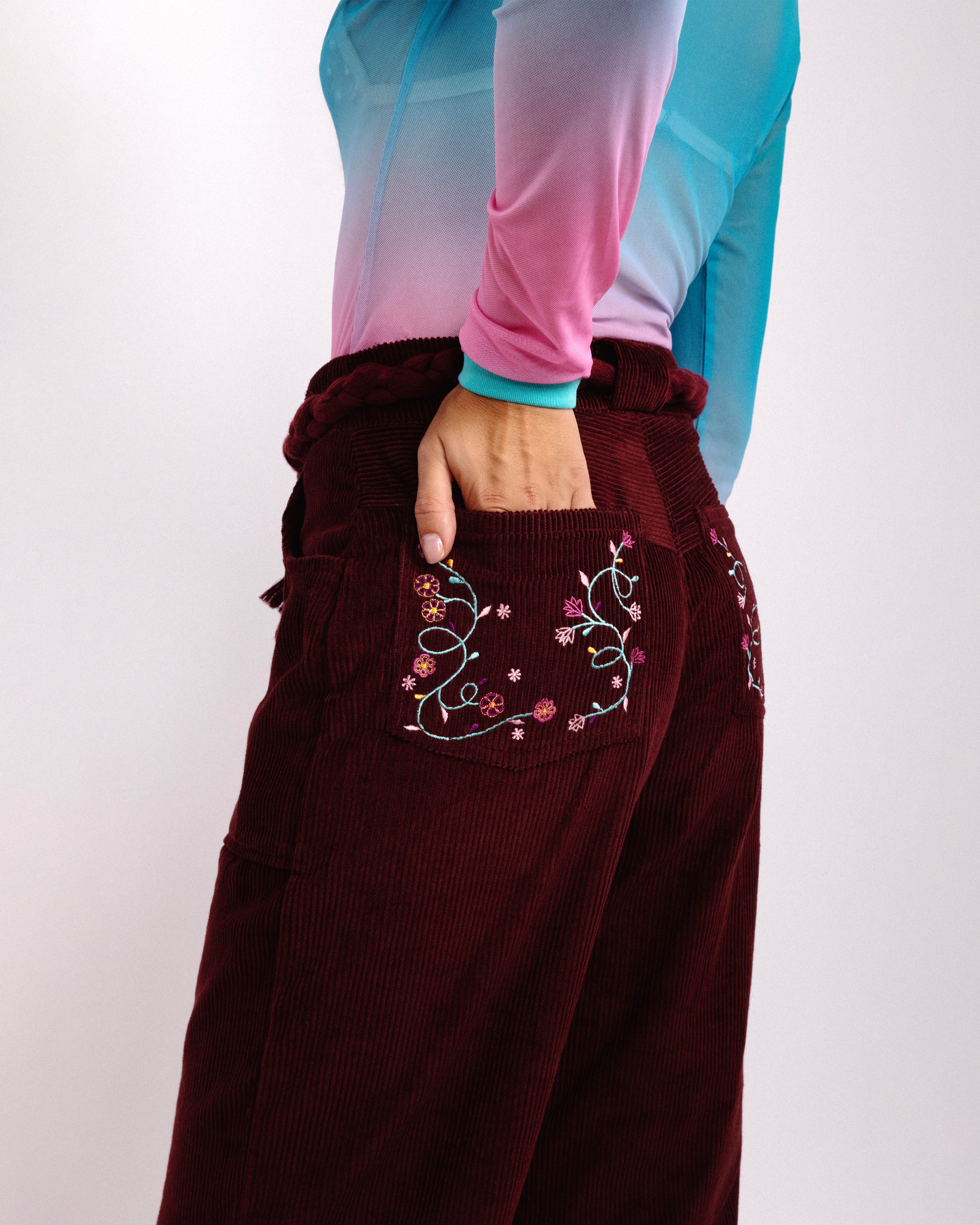 ROSEBERRY VELVET PANTS