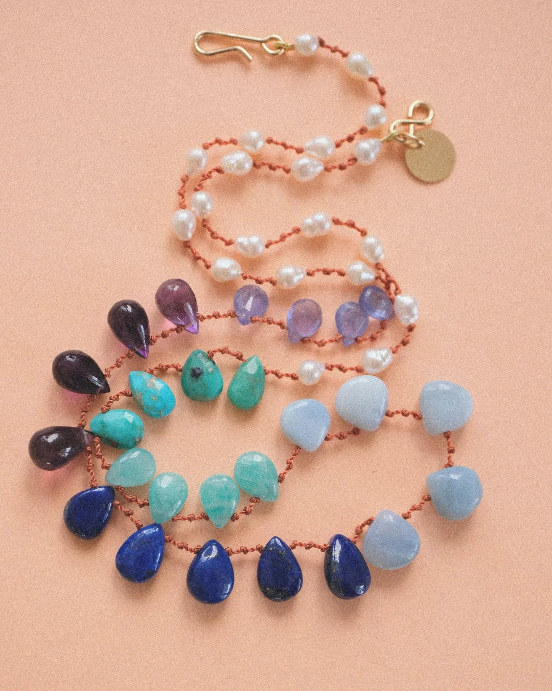 DEEP OCEAN BLUE- MULTI STONES