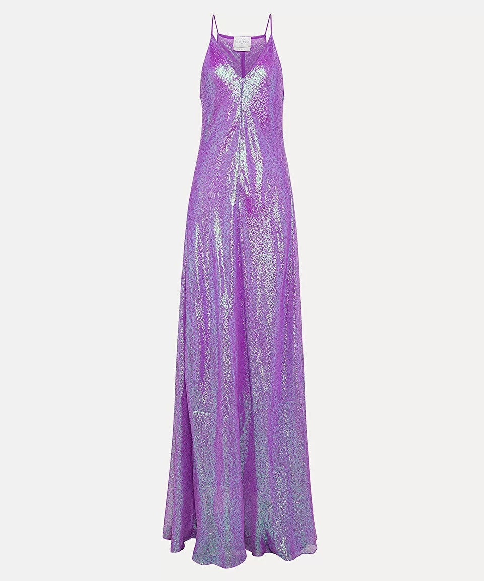 iRIS CHIFFON SILK SLIP DRESS