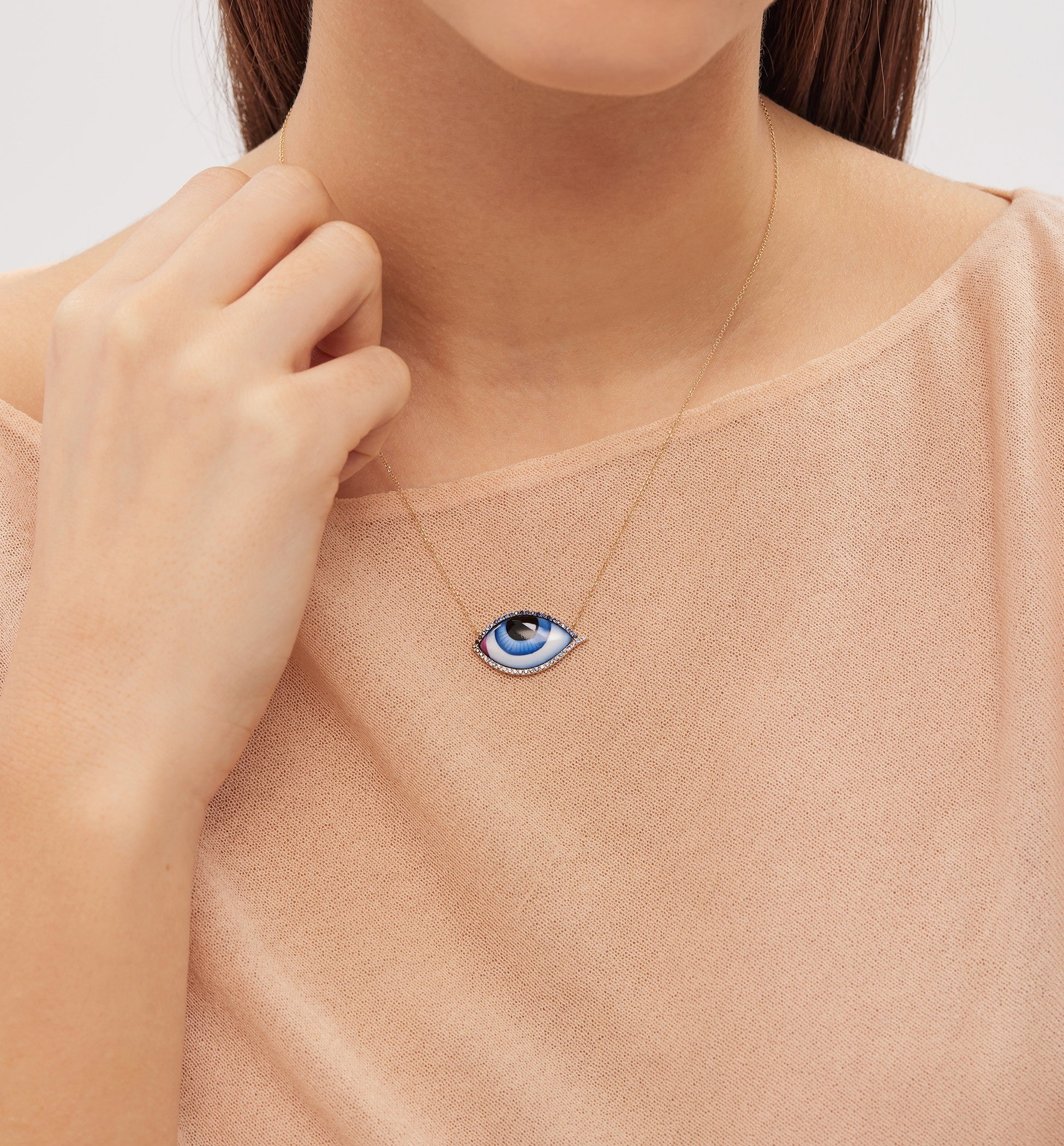 Grand Bleu diamond and sapphire necklace