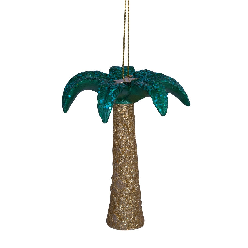 Gold/green Glitter palmtree