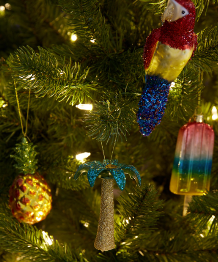 Gold/green Glitter palmtree