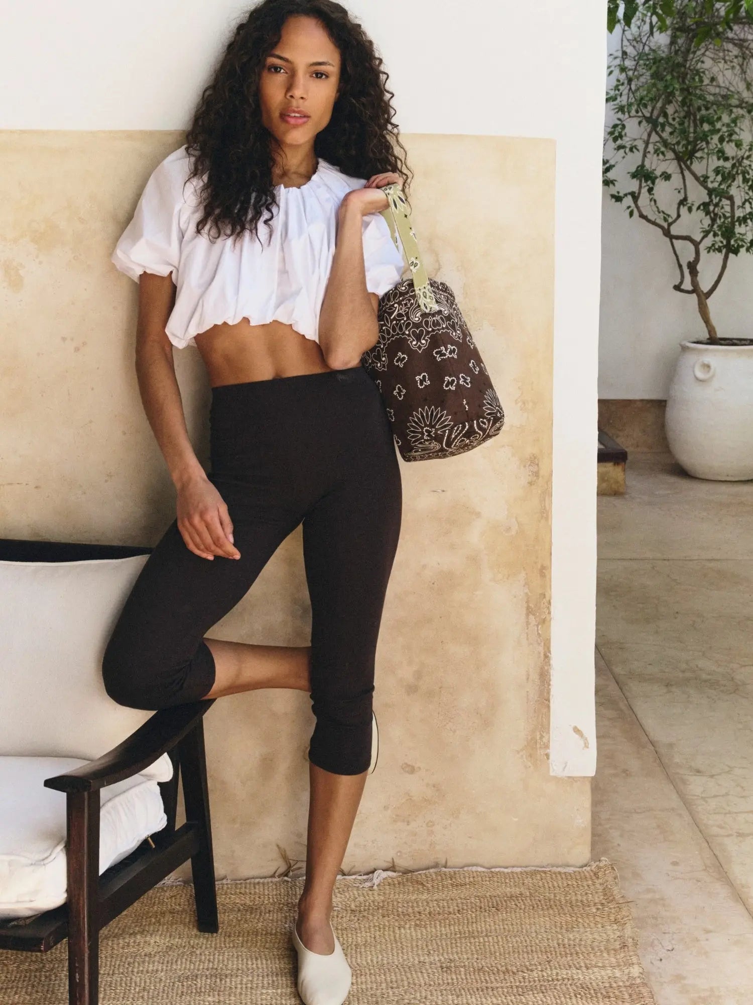 BUCKET BAG - BROWN/BEIGE