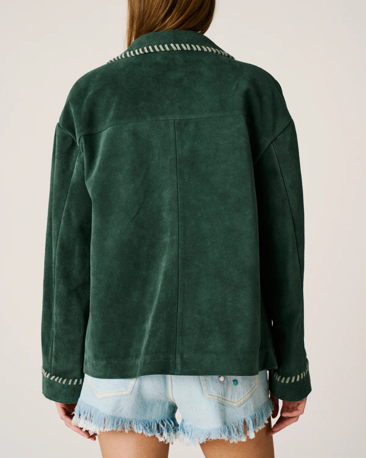 Suede green jacket