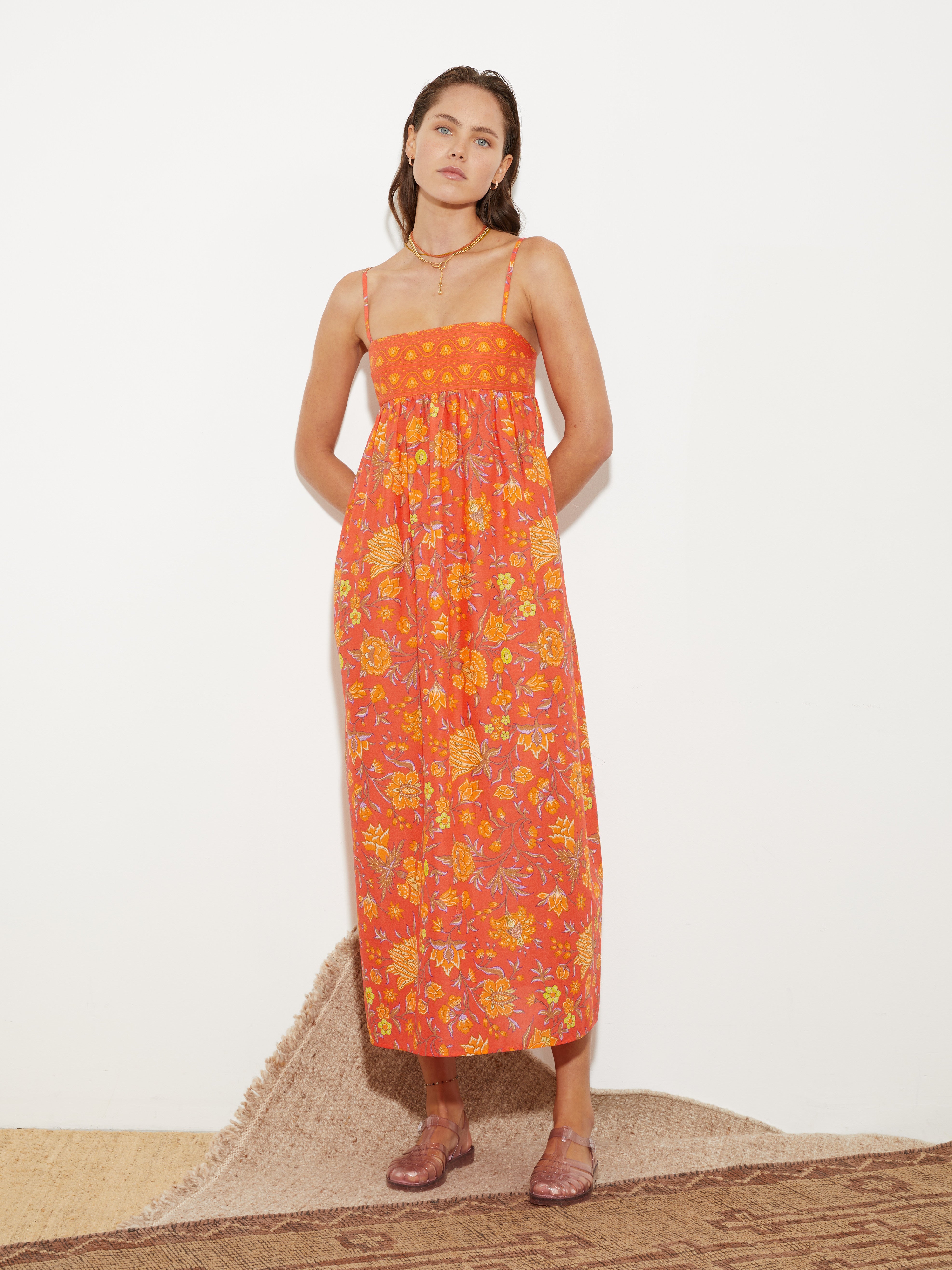 ALVITA STRAPPY BODICE MAXI DRESS