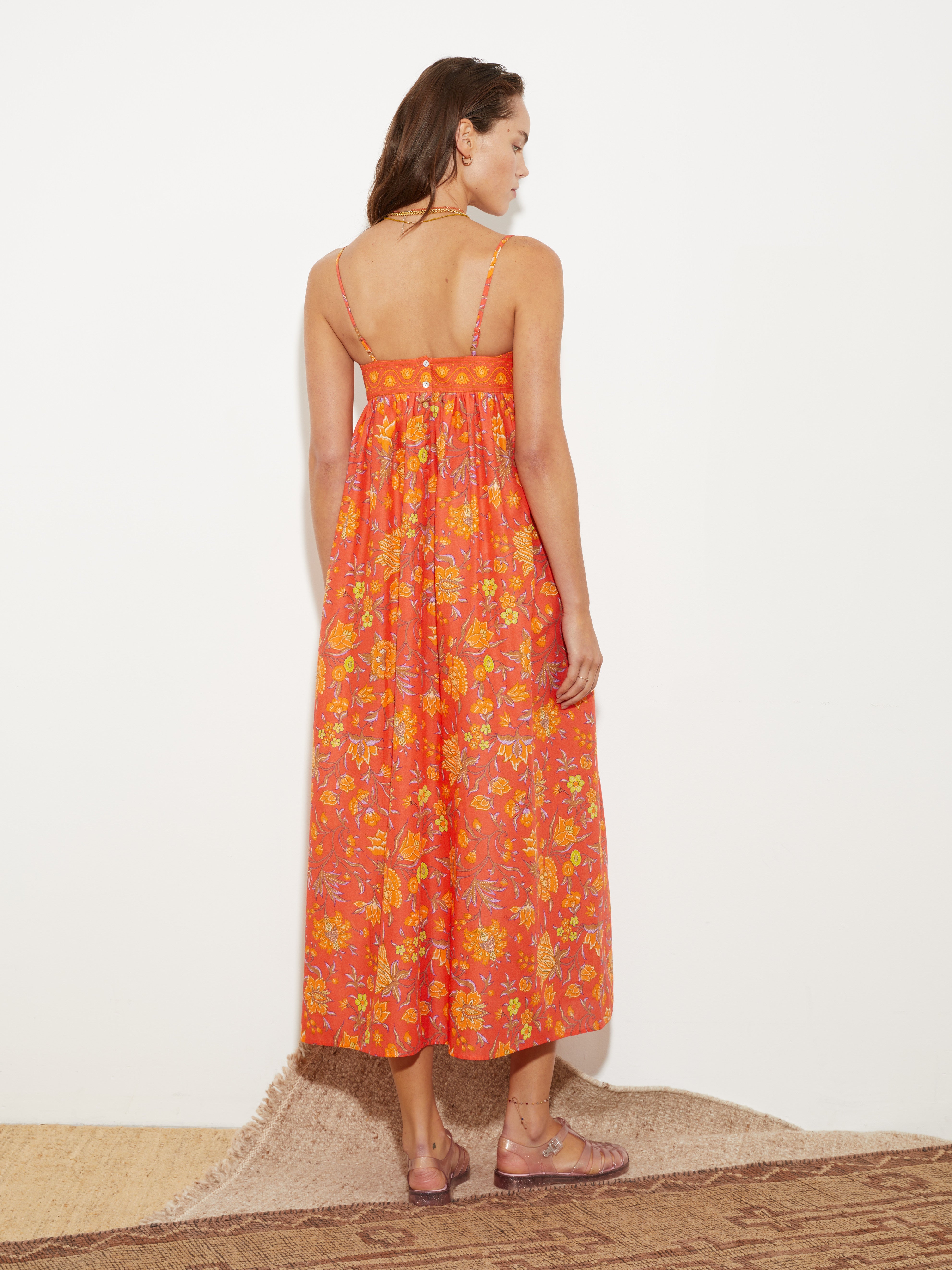 ALVITA STRAPPY BODICE MAXI DRESS