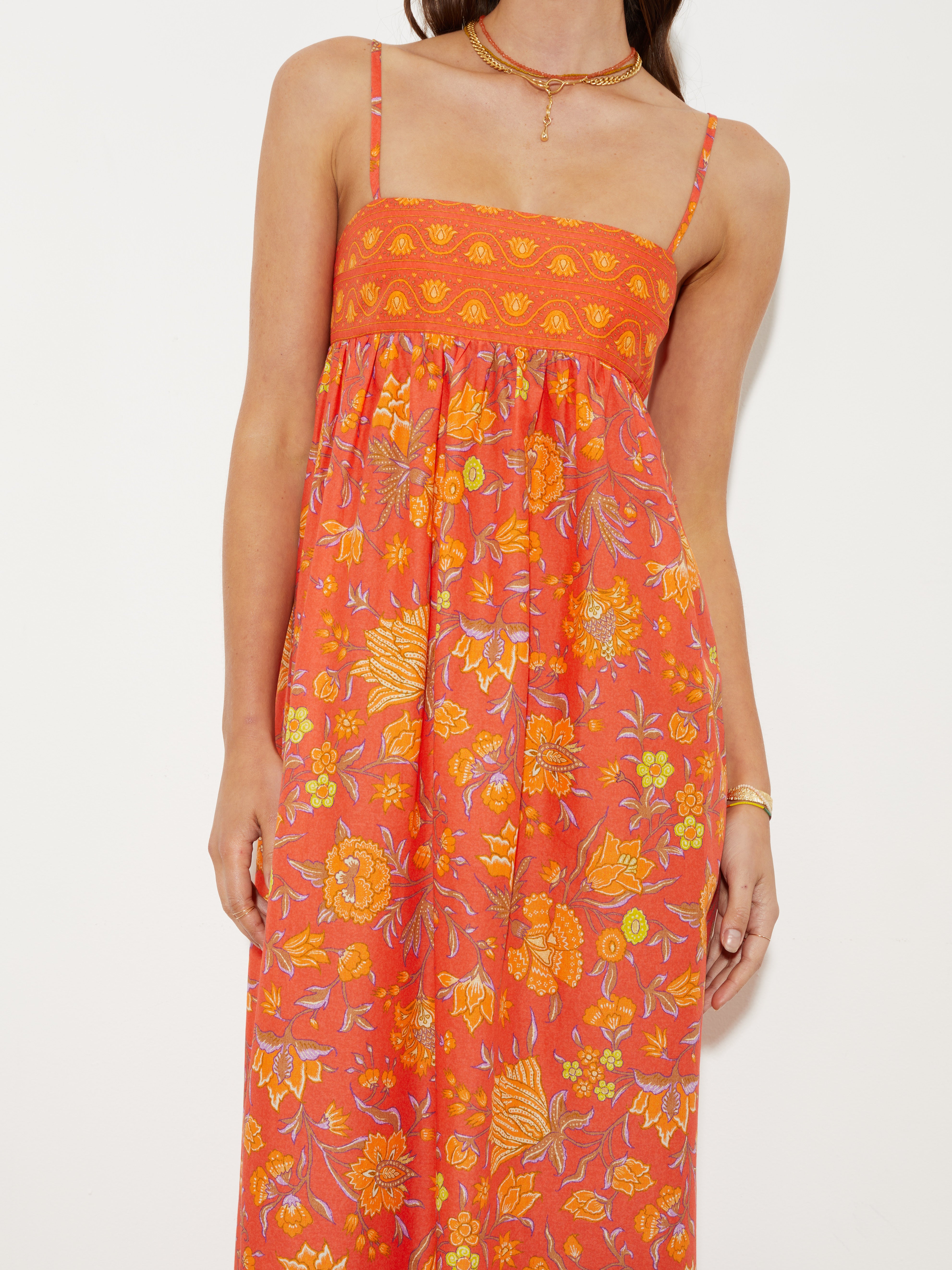 ALVITA STRAPPY BODICE MAXI DRESS