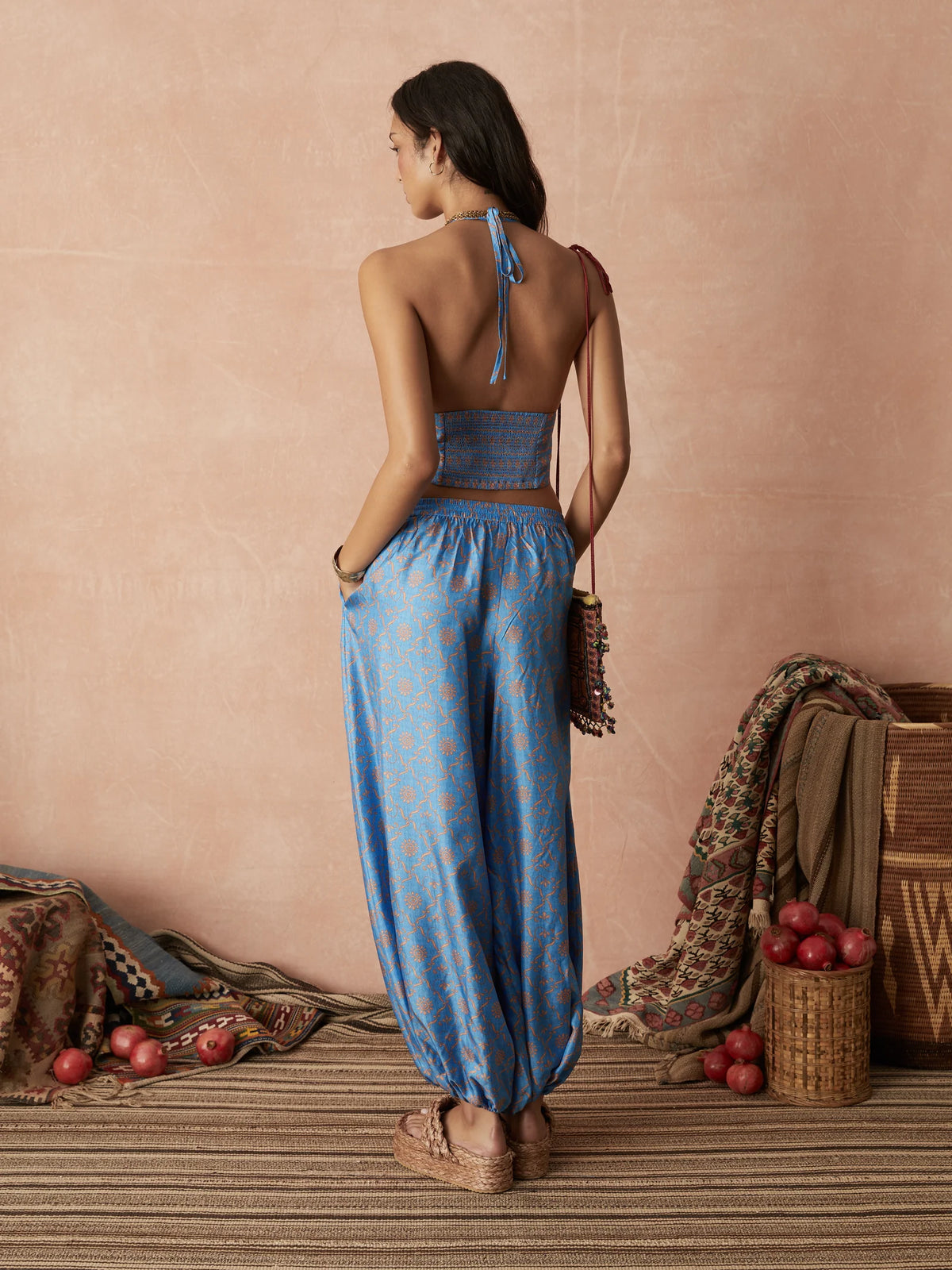 Serin Silk Halter Top